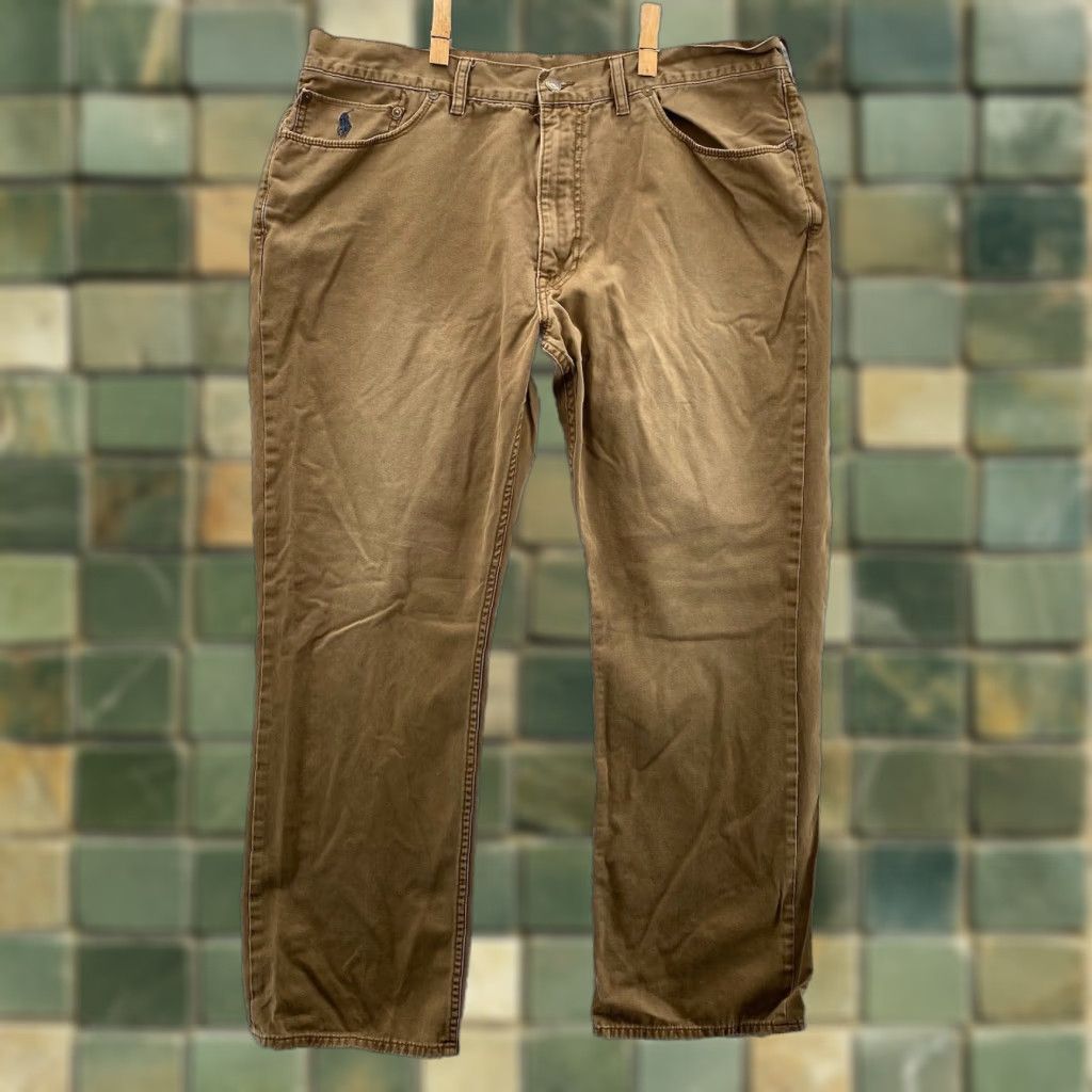 Polo Ralph Lauren Polo Ralph Lauren 650 Jeans 39x29 Brown Classic Preppy Y2k Men's 650 Straight Button Fly 36 Brown Jeans Polo Ralph Lauren 650 Size US M / EU 48-50 / 2 - 1 Thumbnail