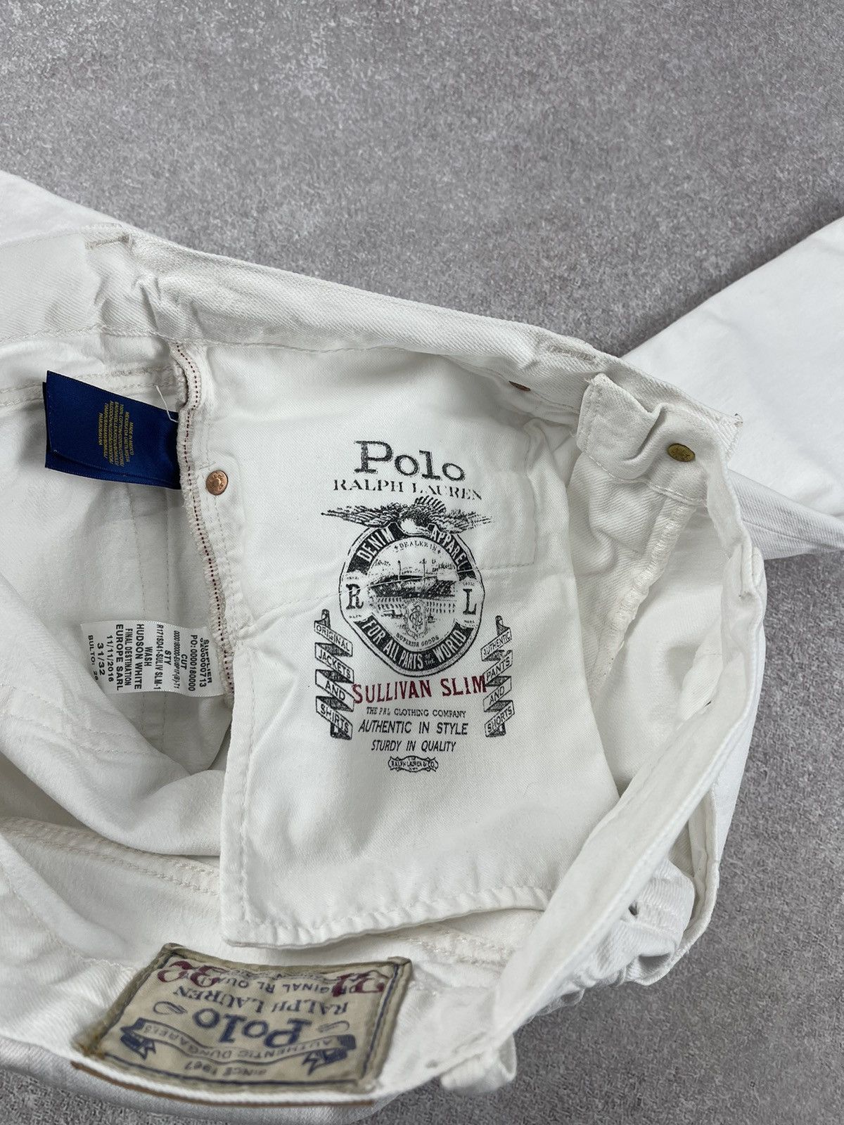 Polo Ralph Lauren × Ralph Lauren Polo Ralph Lauren White Denim Jeans Size 31x32 Size US 31 - 11 Thumbnail