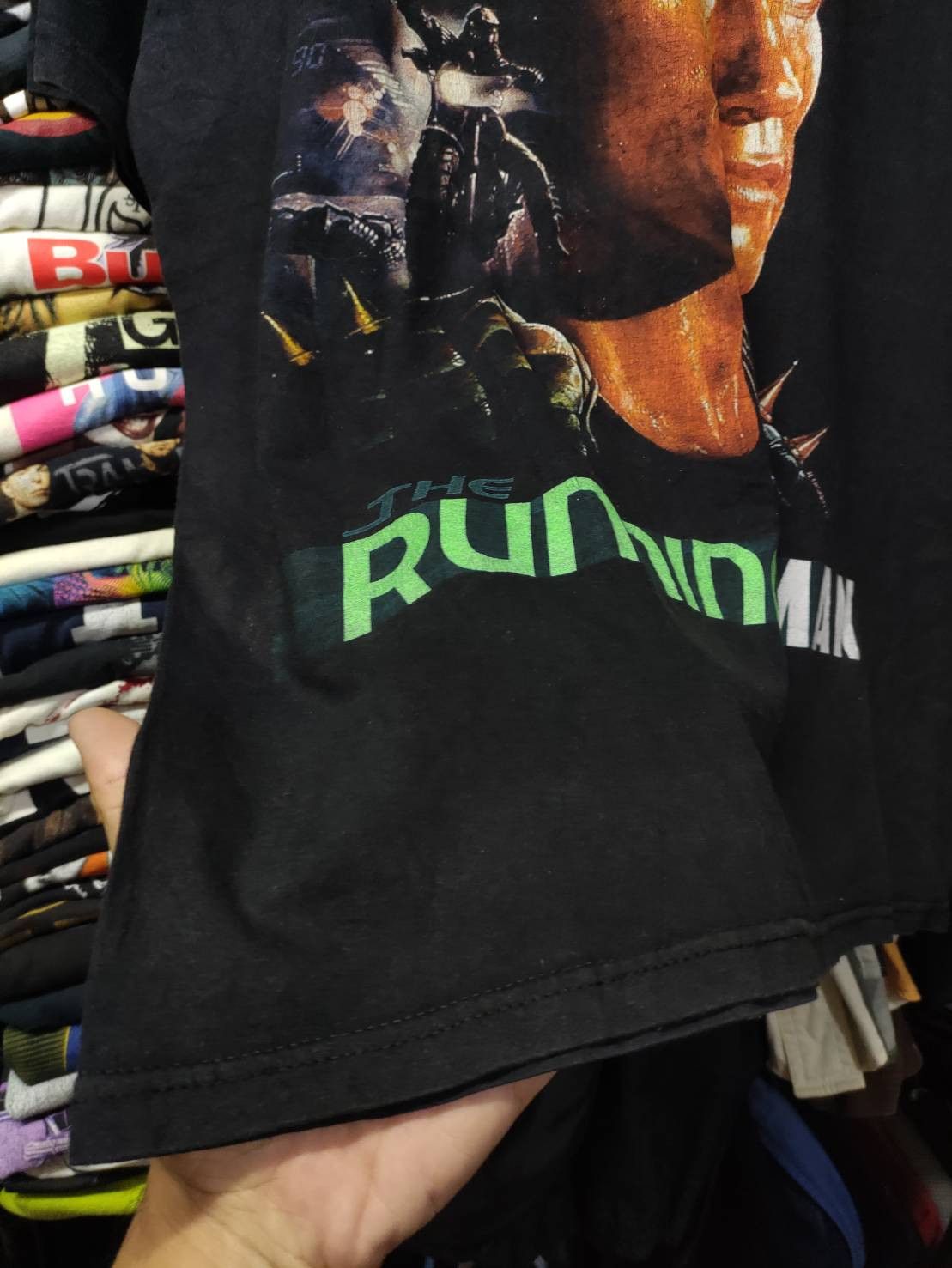 Vintage Vtg The Running Man Arnold Schwarzenegger Movie Promo T-Shir Size US M / EU 48-50 / 2 - 7 Thumbnail