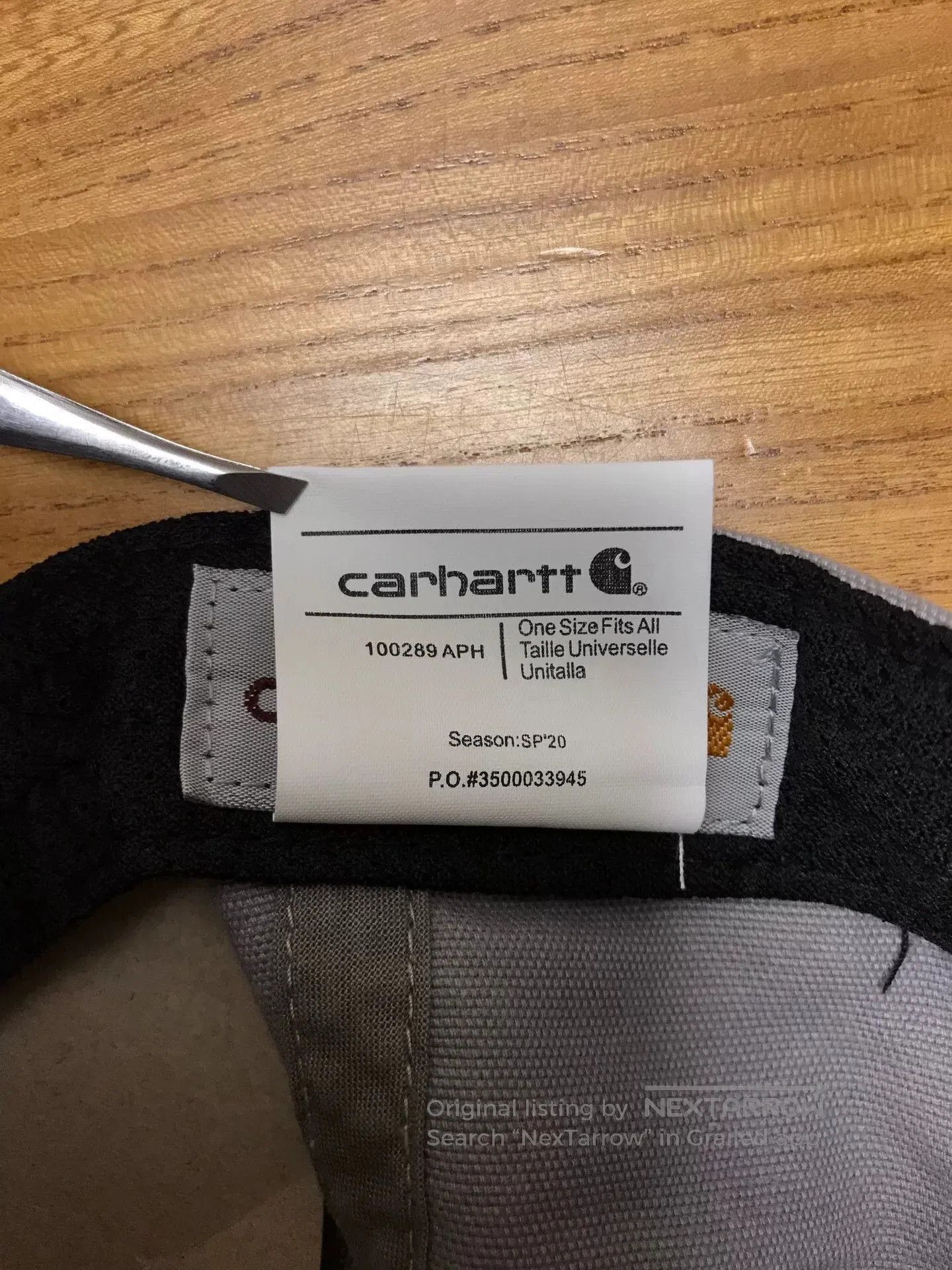 Carhartt Carhartt 100289 Asphalt Gray Baseball Cap. Size ONE SIZE - 9 Thumbnail