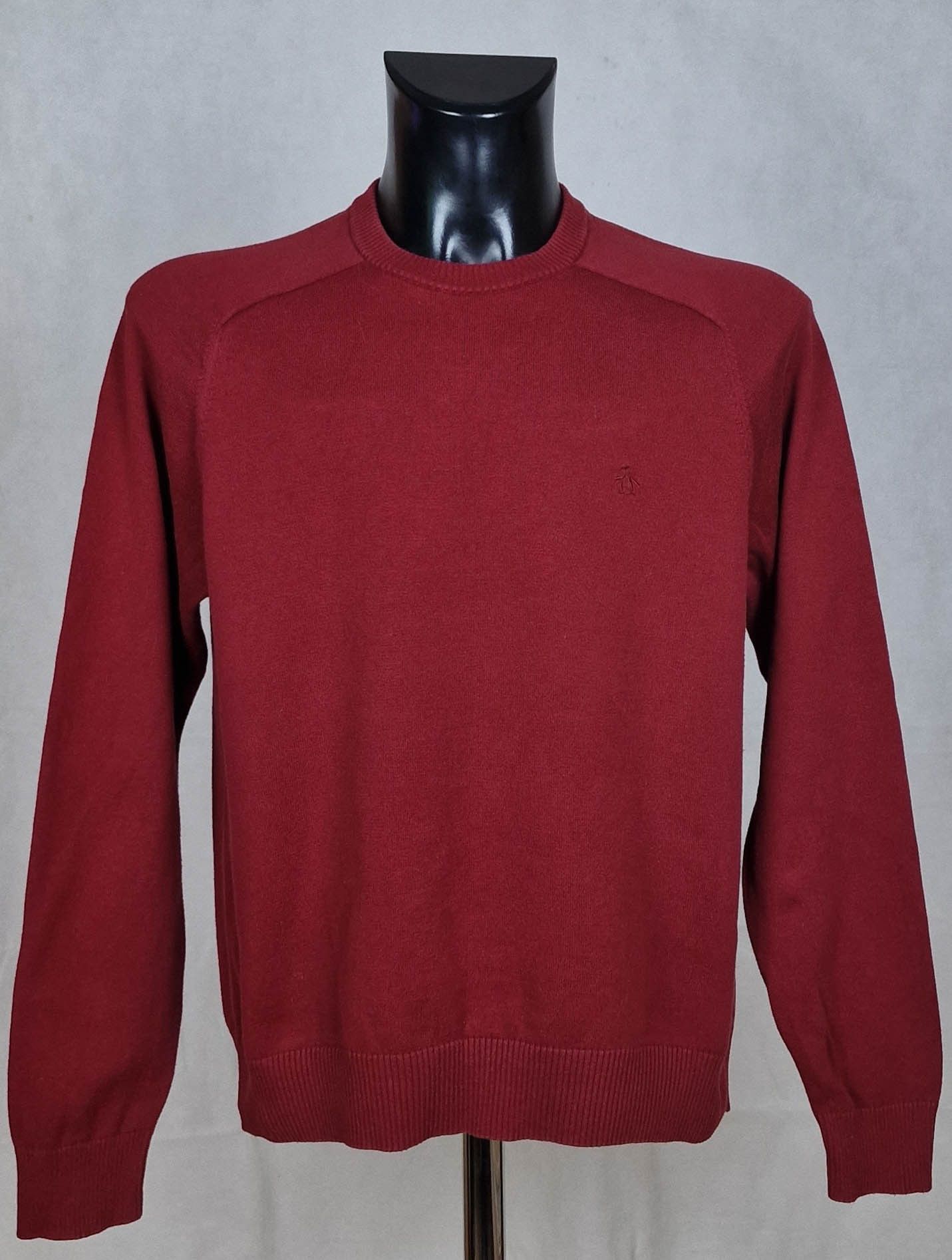 Original Penguin Penguin mens jumper cotton size M (LABEL L) vgc Size US M / EU 48-50 / 2 - 1 Thumbnail