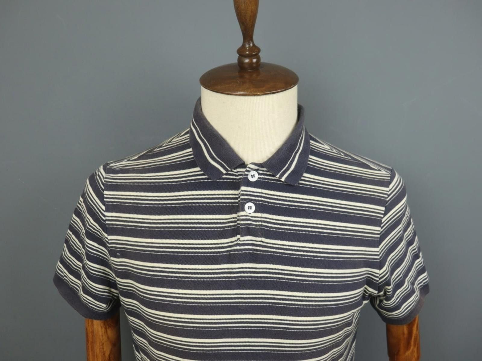 A.P.C. A.P.C. Multi Striped 100% Cotton Collared Polo Shirt Size M Size US M / EU 48-50 / 2 - 8 Thumbnail