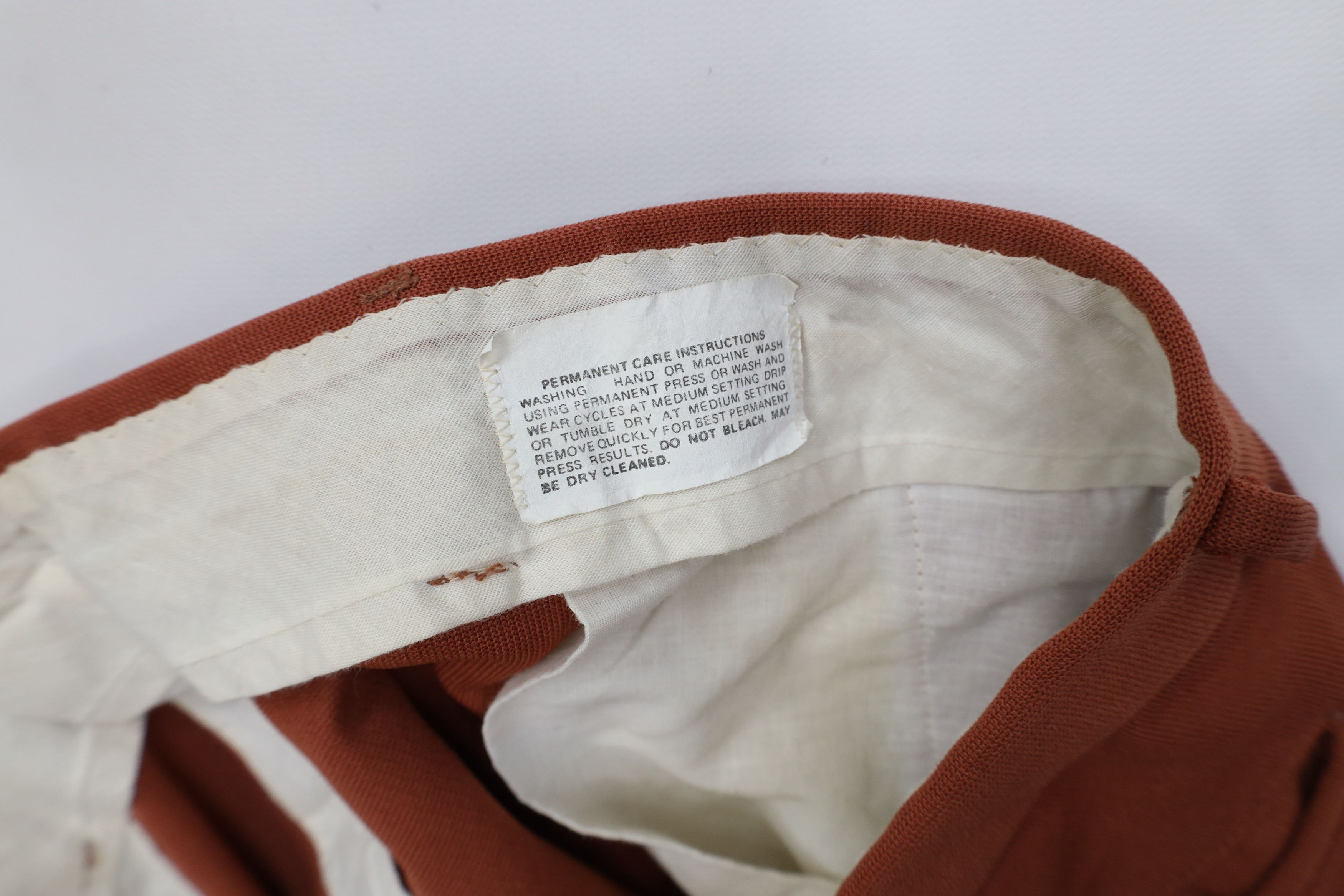Vintage Vintage 70s Streetwear Bell Bottoms Chino Pants Orange USA Size US 36 / EU 52 - 6 Thumbnail