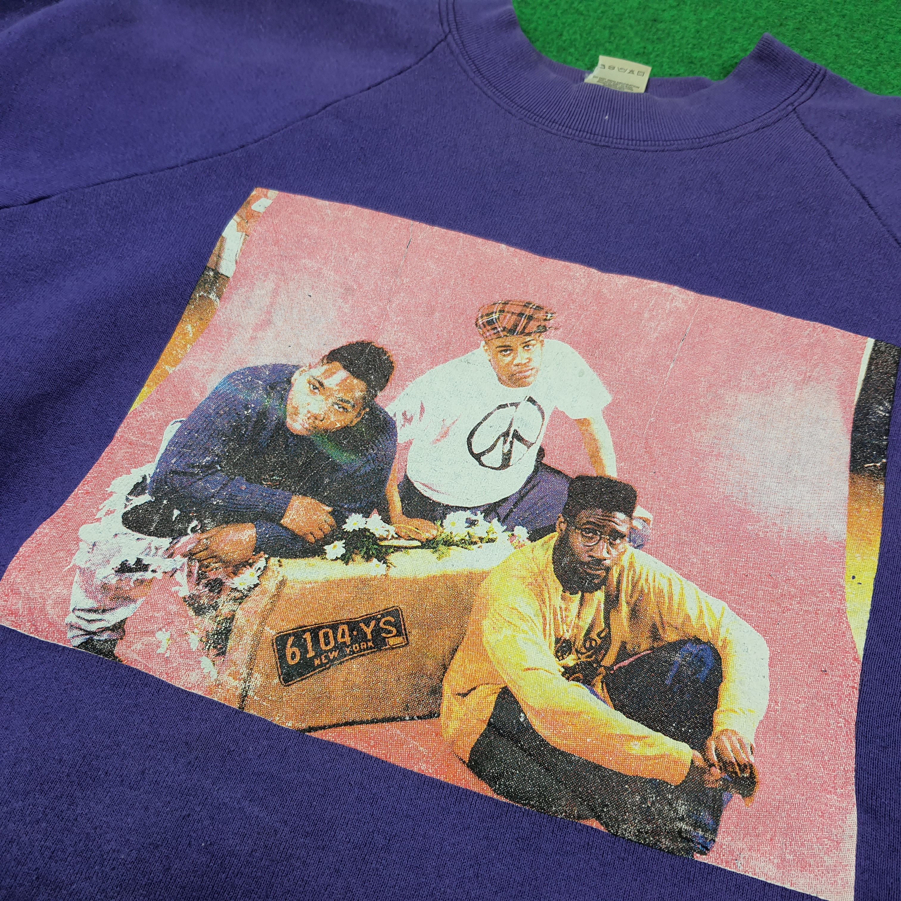 Fruit Of The Loom Vintage 90s La Soul 3 Feet Sweatshirt C289N13 Size US XXL / EU 58 / 5 - 2 Thumbnail