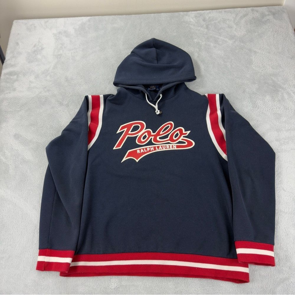 Polo Ralph Lauren Polo Ralph Lauren Men's Size Large Script Spell Out Hoodie Size US L / EU 52-54 / 3 - 1 Thumbnail