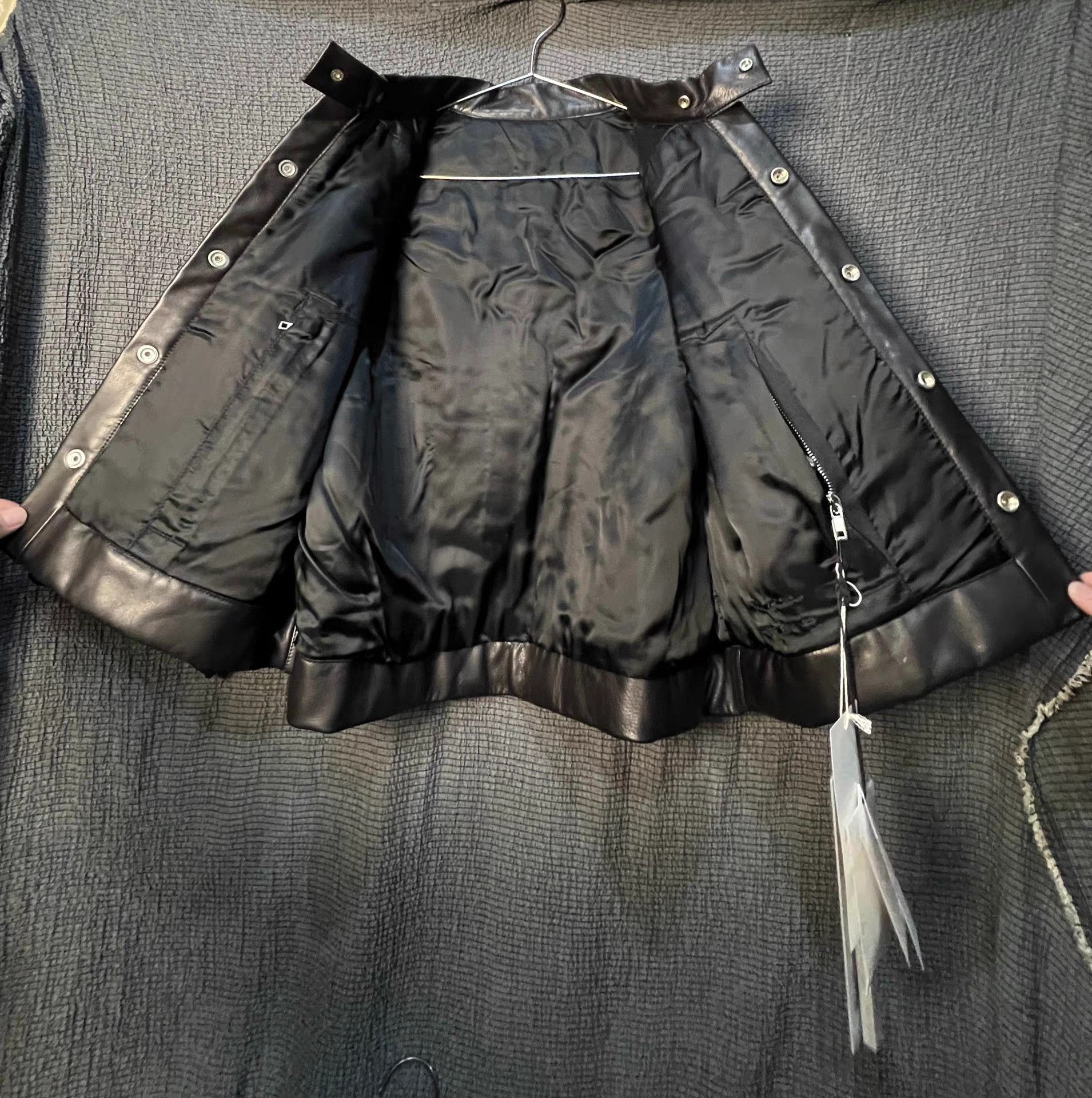 Rick Owens Rick Owens cropped oversized leather jacket Size S / US 4 / IT 40 - 3 Thumbnail