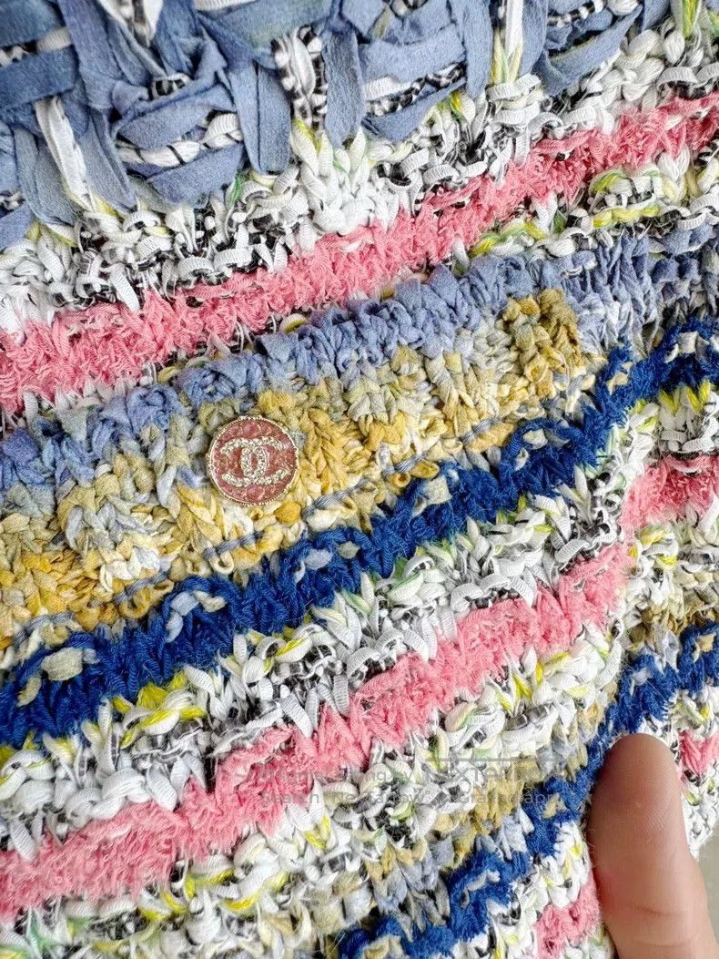 Chanel Chanel 21P rainbow striped knitted cardigan coat Size XXS / US 00 / IT 34 - 4 Thumbnail