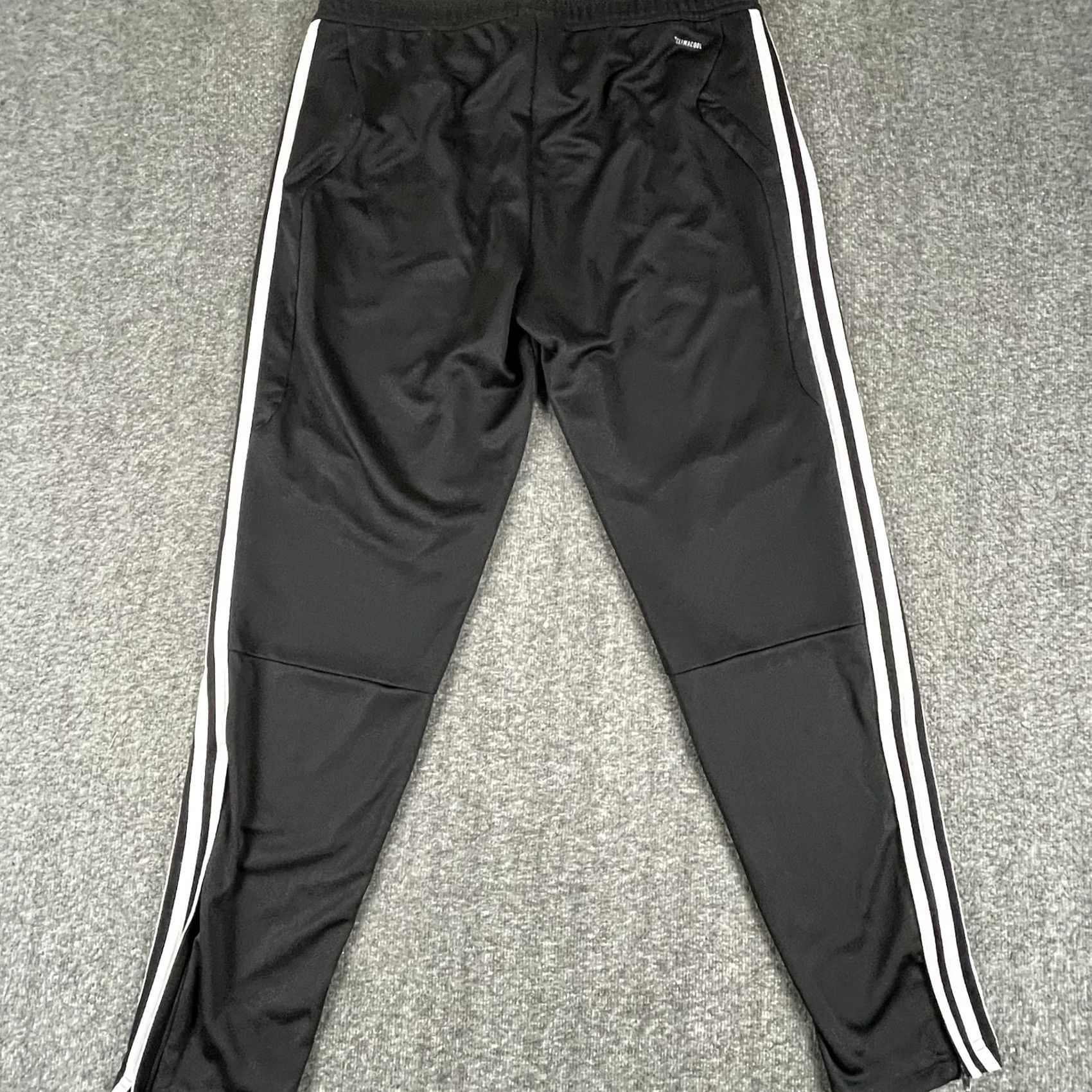 Adidas Adidas Pants Mens Large Black Climacool 3-Stripes Track Joggers Zip Ankle D95957 Size US 33 - 3 Thumbnail