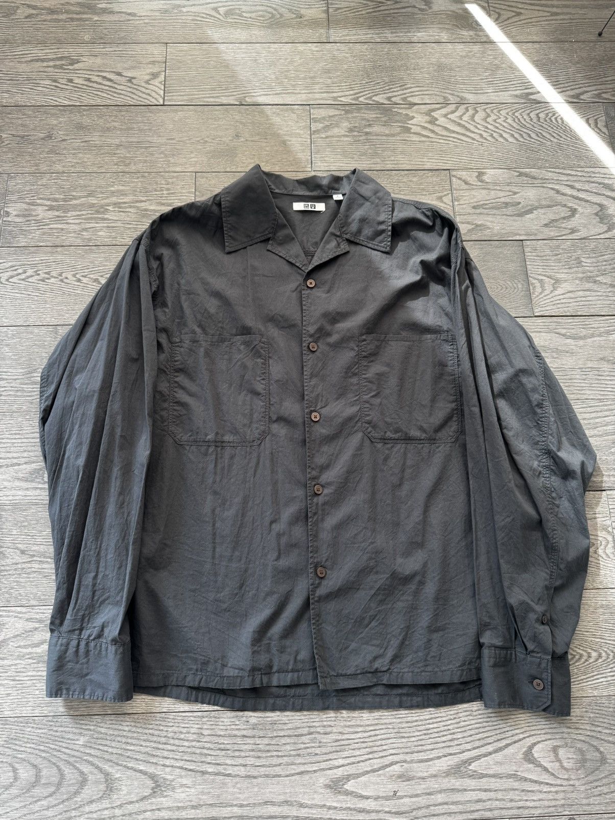Lemaire × Uniqlo Uniqlo U Open Collar Shirt Size US M / EU 48-50 / 2 - 1 Thumbnail