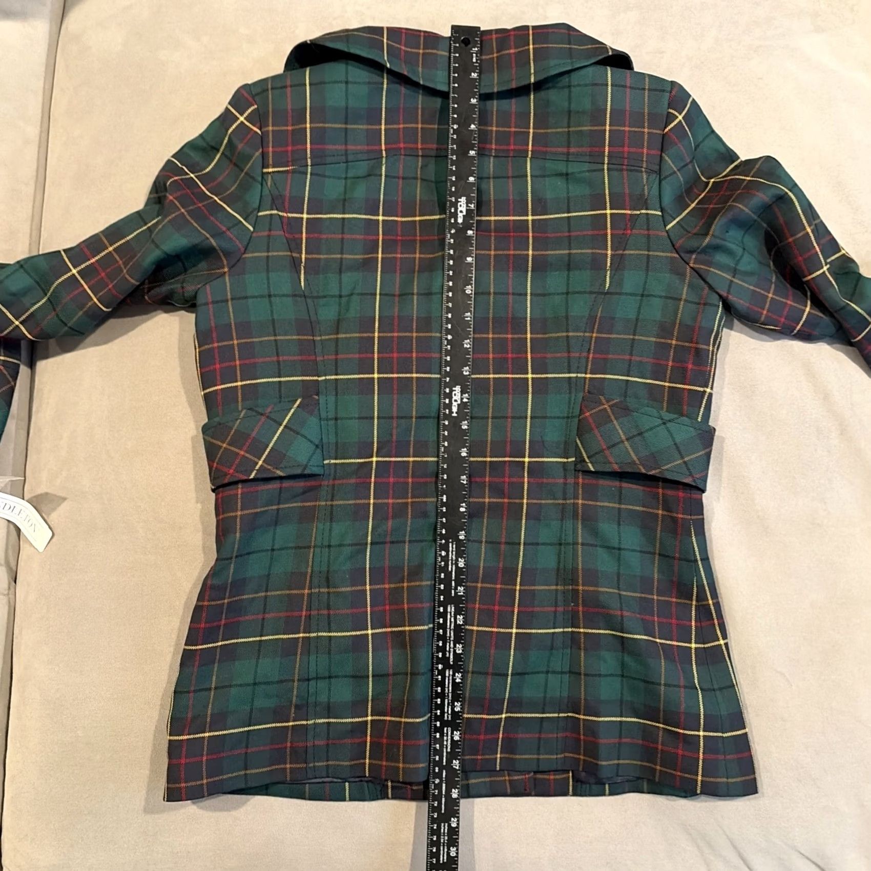 Pendleton VINTAGE Pendleton Blazer Jacket Double-Breasted Tartan Plaid 100% Virgin Wool Size 8 Women Blue And Green Regular Living? Size M / US 6-8 / IT 42-44 - 8 Thumbnail