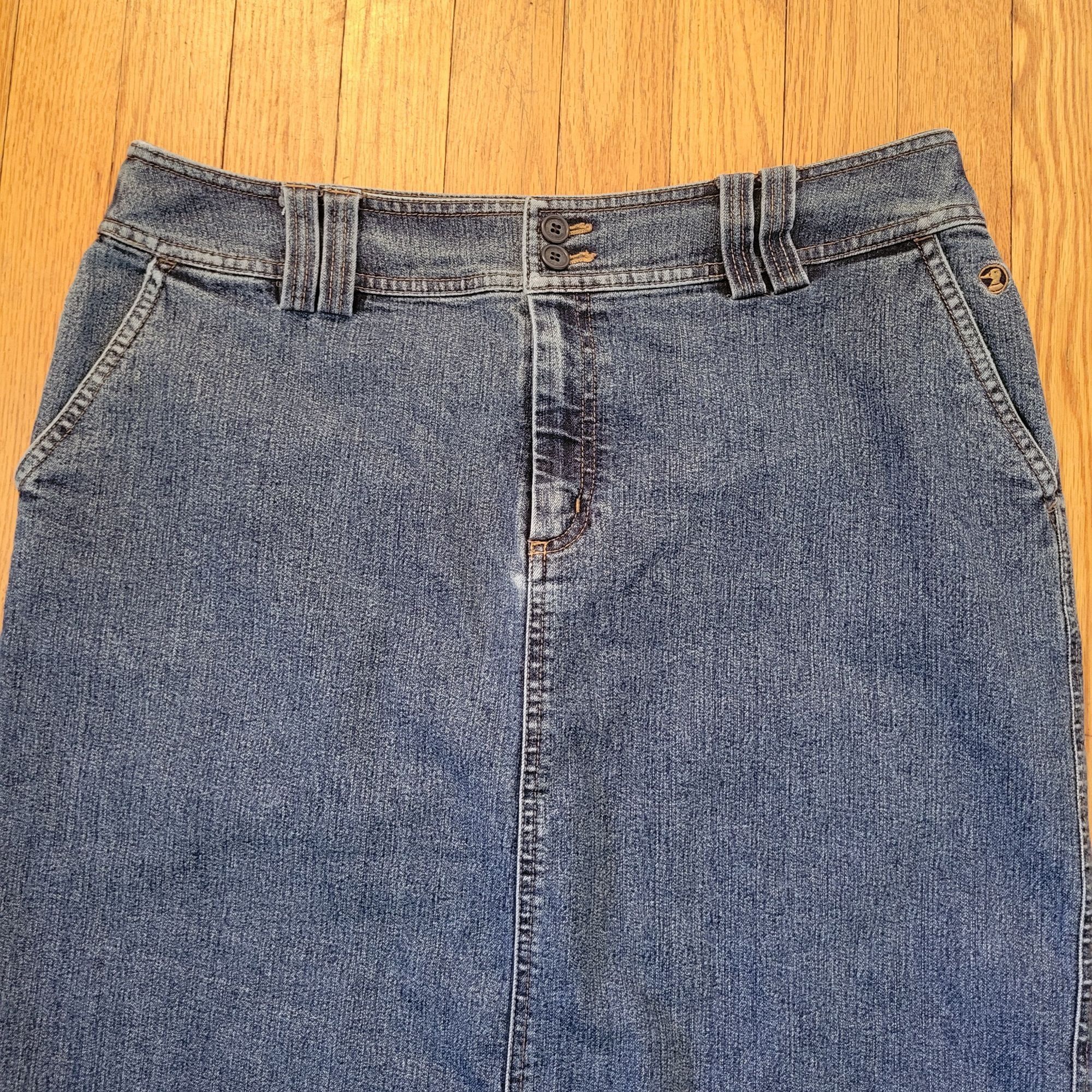 Duck Head Duck Head 14 Denim Blue Jean Skirt Back Slit Modest Church H Size 36" / US 14 / IT 50 - 2 Thumbnail