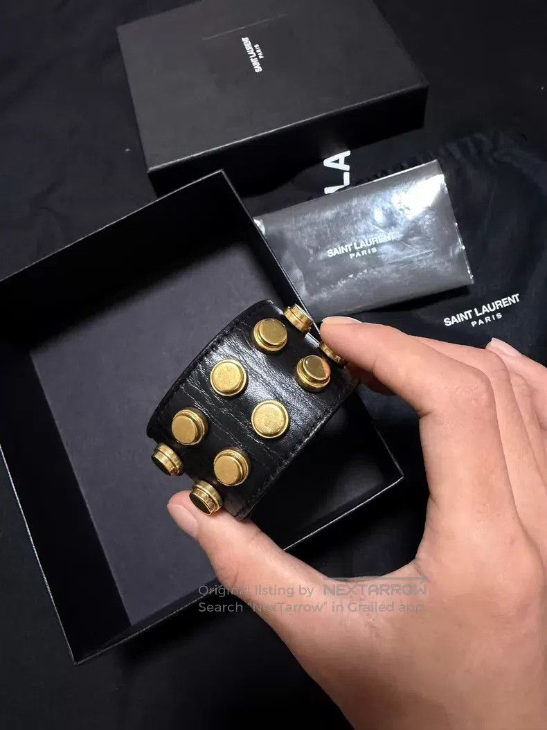 Saint Laurent Paris Saint Laurent Paris Double Row Gold Studs Child and Mother Size ONE SIZE - 1 Thumbnail