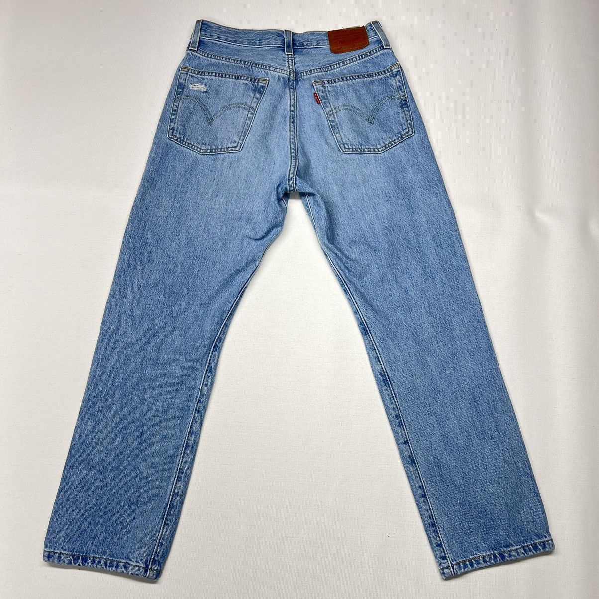 Levi's Levis Premium Jeans Blue 501 Straight Original Denim Ripped Size 25" / US 0 / IT 36 - 17 Thumbnail