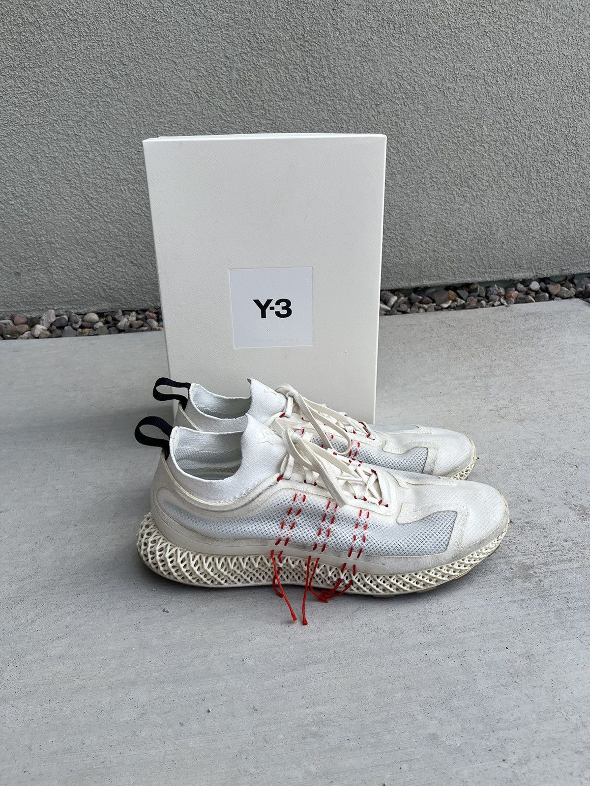 Adidas Y-3 Yohji Yamamoto 4D Runner Halo Beige Japan y2k