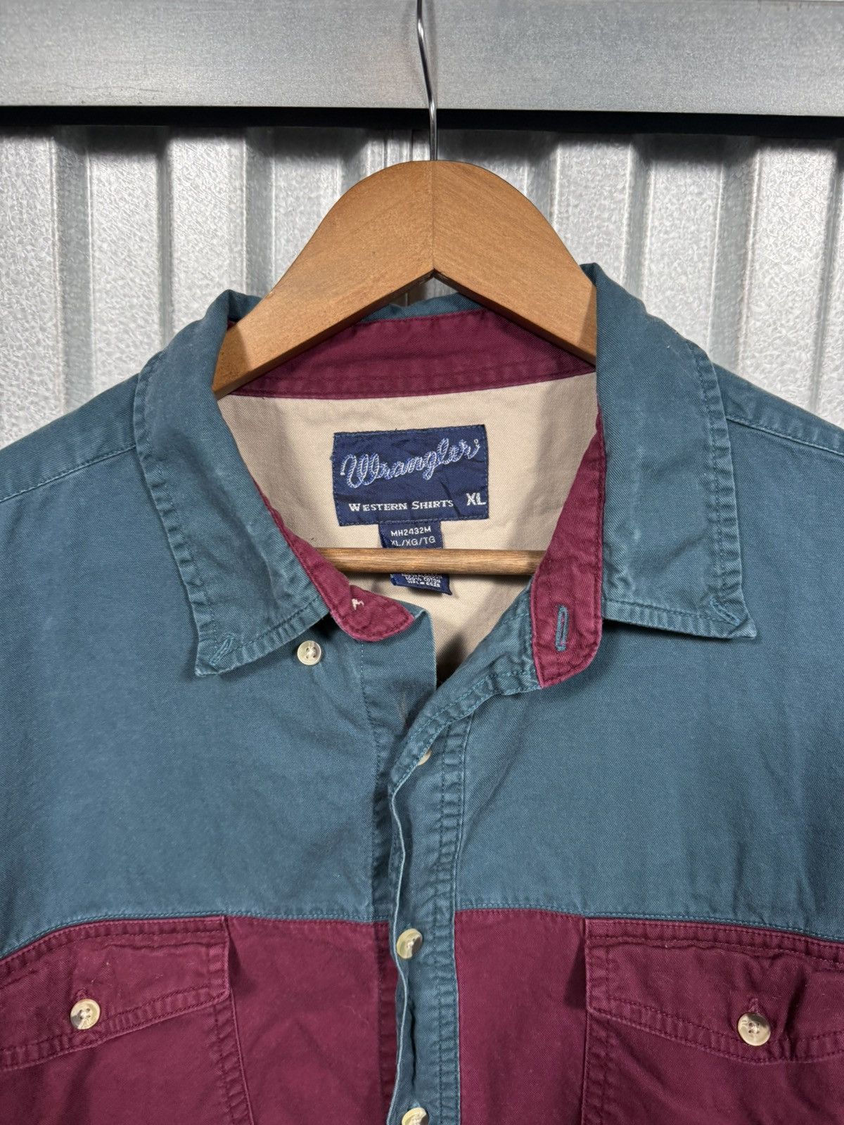 Wrangler Vintage Wrangler 3 Tone Western Button Up Cowboy Shirt Size US XL / EU 56 / 4 - 6 Thumbnail