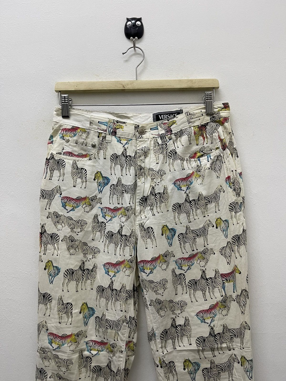 Versace Rare Vintage VERSACE JEANS COUTURE Rainbow Zebra All Over Size US 30 / EU 46 - 6 Thumbnail