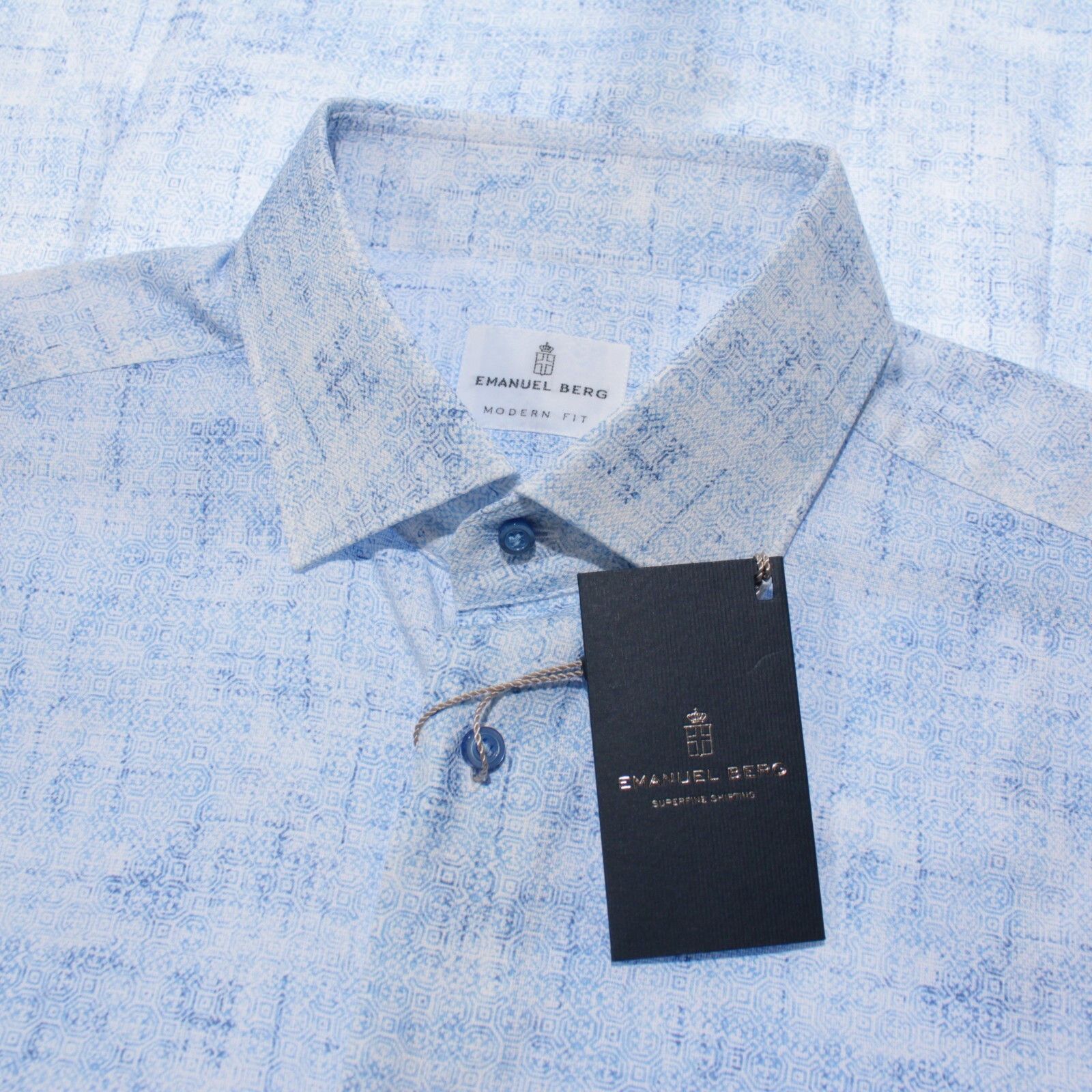 Other Emanuel Berg New with tags Shirt Size L US In Blue Size US L / EU 52-54 / 3 - 1 Thumbnail