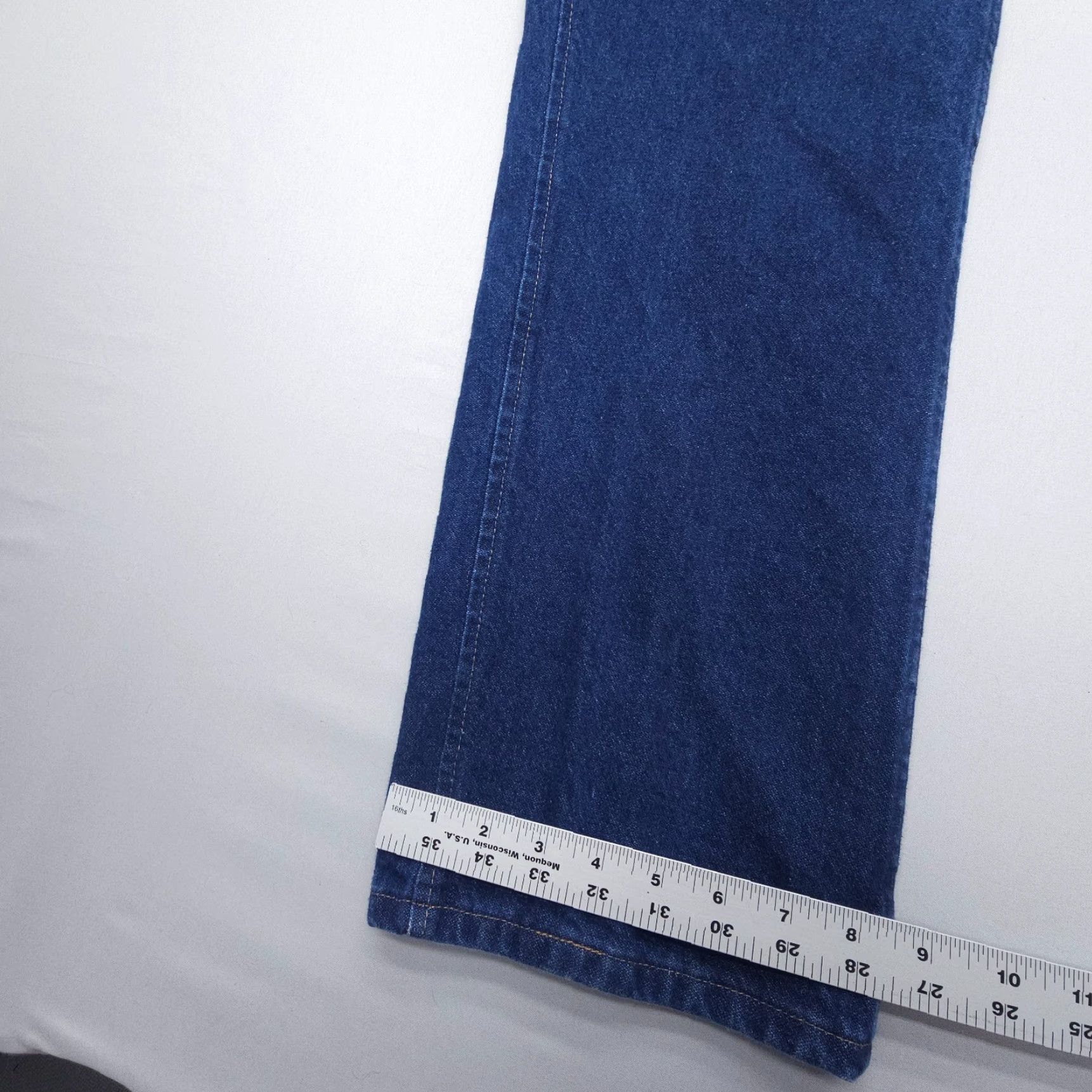 Wrangler Wrangler Cowboy Cut Premium Performance Slim Fit Jeans Mens 36 x 30 Blue Heavy Denim 5-Pocket USA Theme Cowboy Size US 36 / EU 52 - 5 Thumbnail