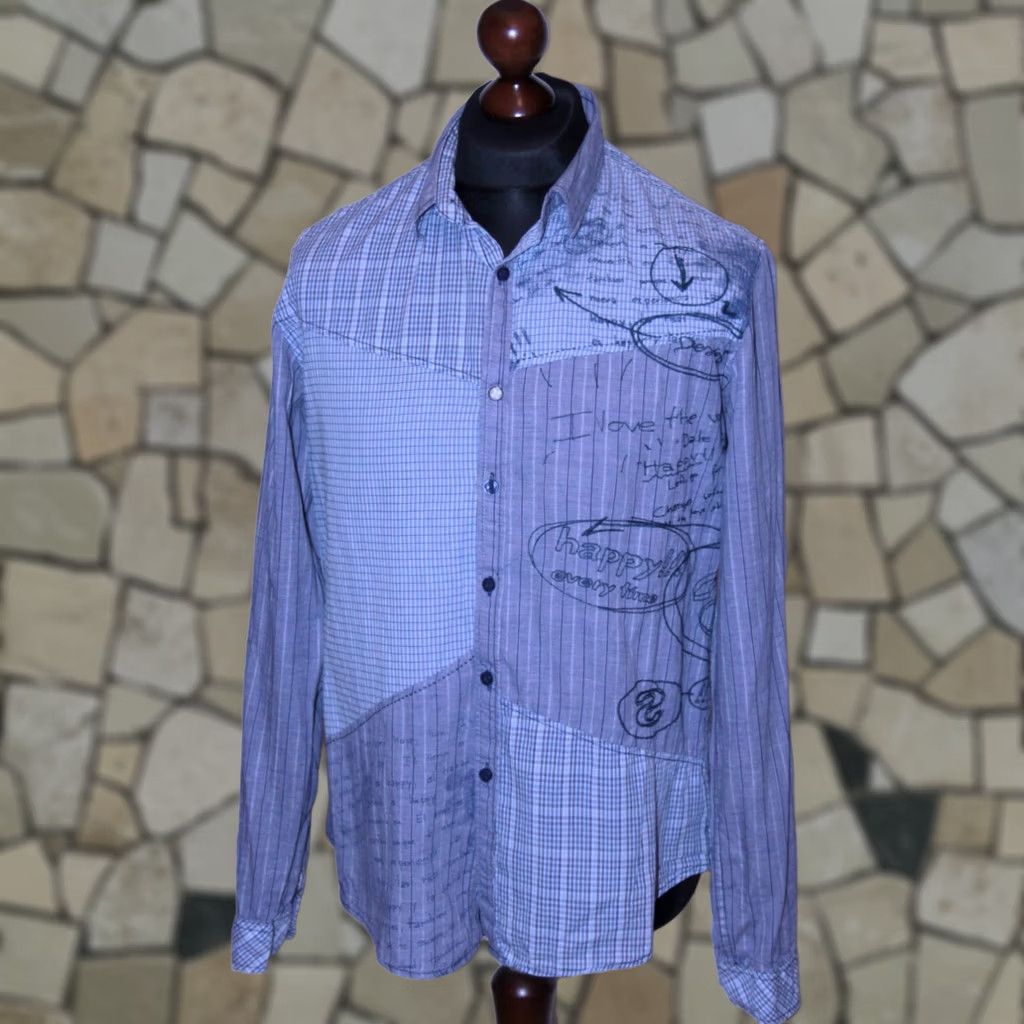 Desigual Desigual Blue Mens Shirt Regular Fit Size L Size US L / EU 52-54 / 3 - 1 Thumbnail