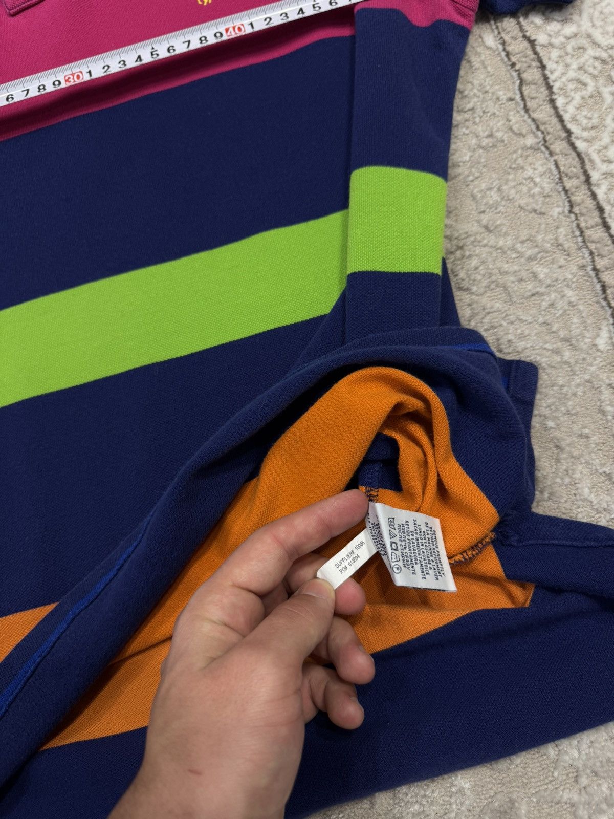 Polo Ralph Lauren Rare Polo Shirt Polo Ralph Lauren Boxy Striped Chief Kiff Size US XL / EU 56 / 4 - 6 Thumbnail