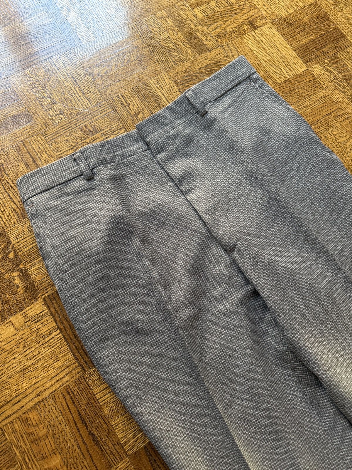 Vintage Vintage 70s Flared Houndstooth Trousers Size US 35 - 5 Thumbnail