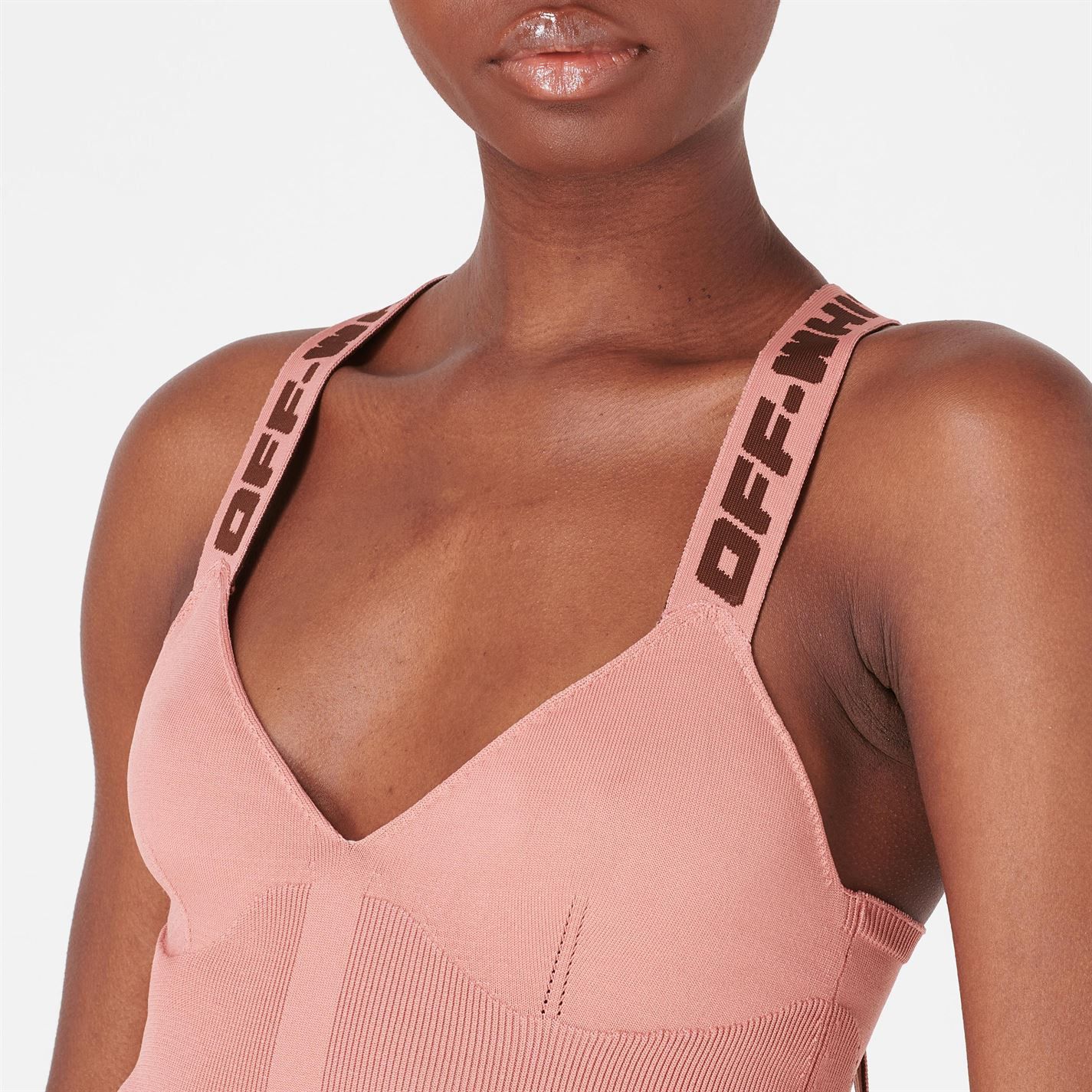 o1g2r1mq1224 Logo Band Tank Top in Pink