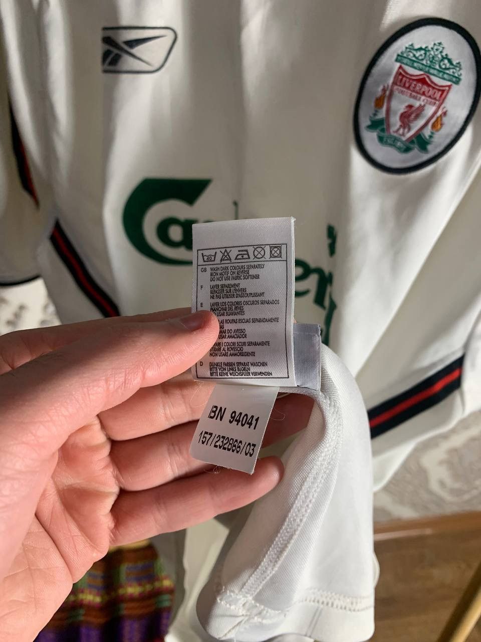 Reebok VINTAGE REEBOK FC LIVERPOOL ENGLAND SOCCER JERSEY RETRO 90s Size US L / EU 52-54 / 3 - 9 Thumbnail