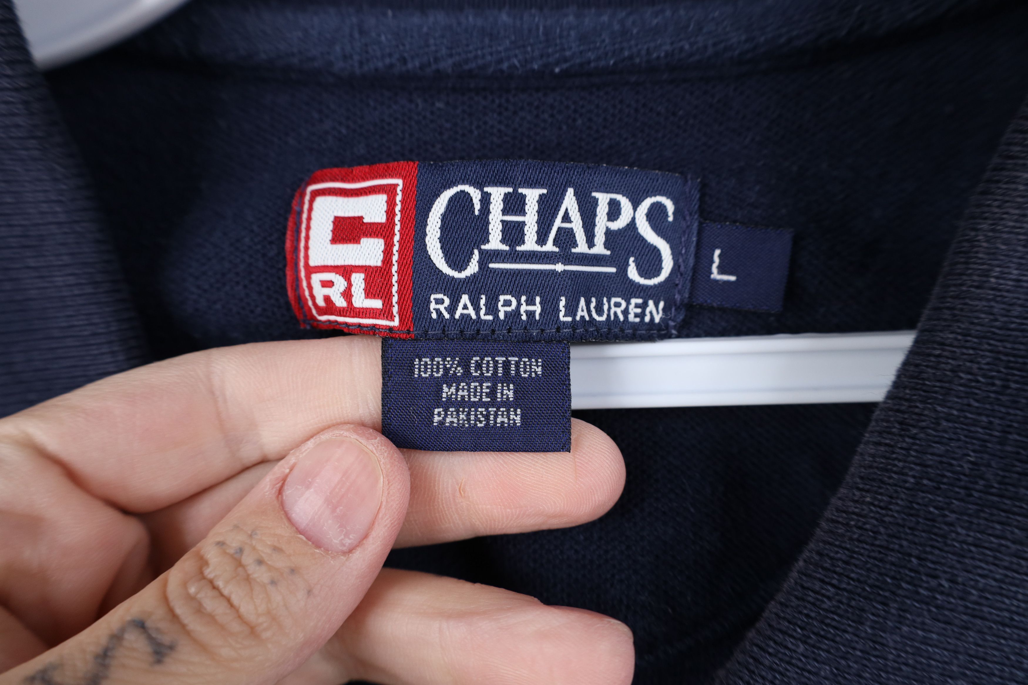 Ralph Lauren Vintage 90s Chaps Ralph Lauren Crest Baggy Fit Golf Polo Size US L / EU 52-54 / 3 - 6 Thumbnail