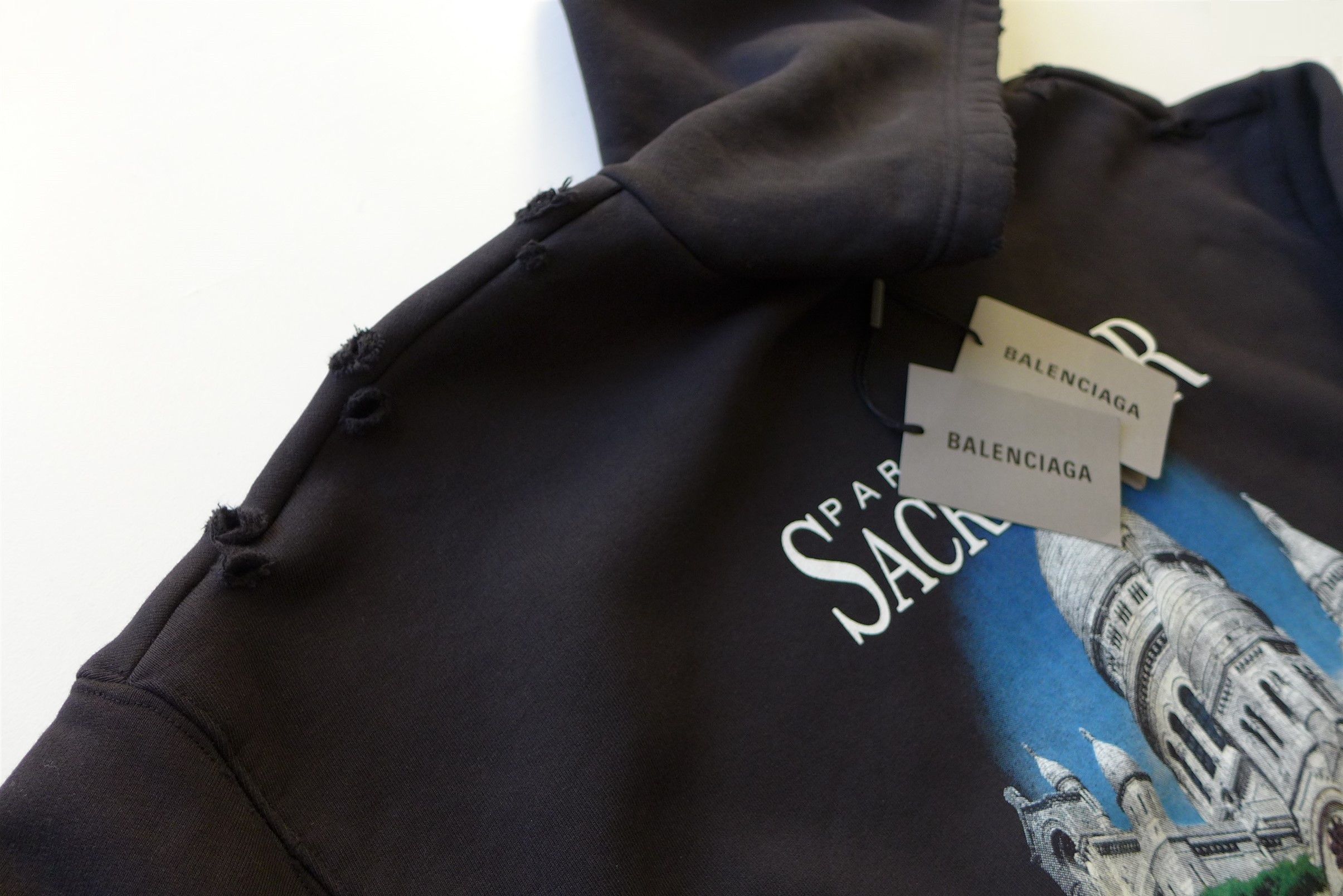 Balenciaga Balenciaga SS21 Sacré Coeur Hoodie - Black Cotton Size US M / EU 48-50 / 2 - 4 Thumbnail