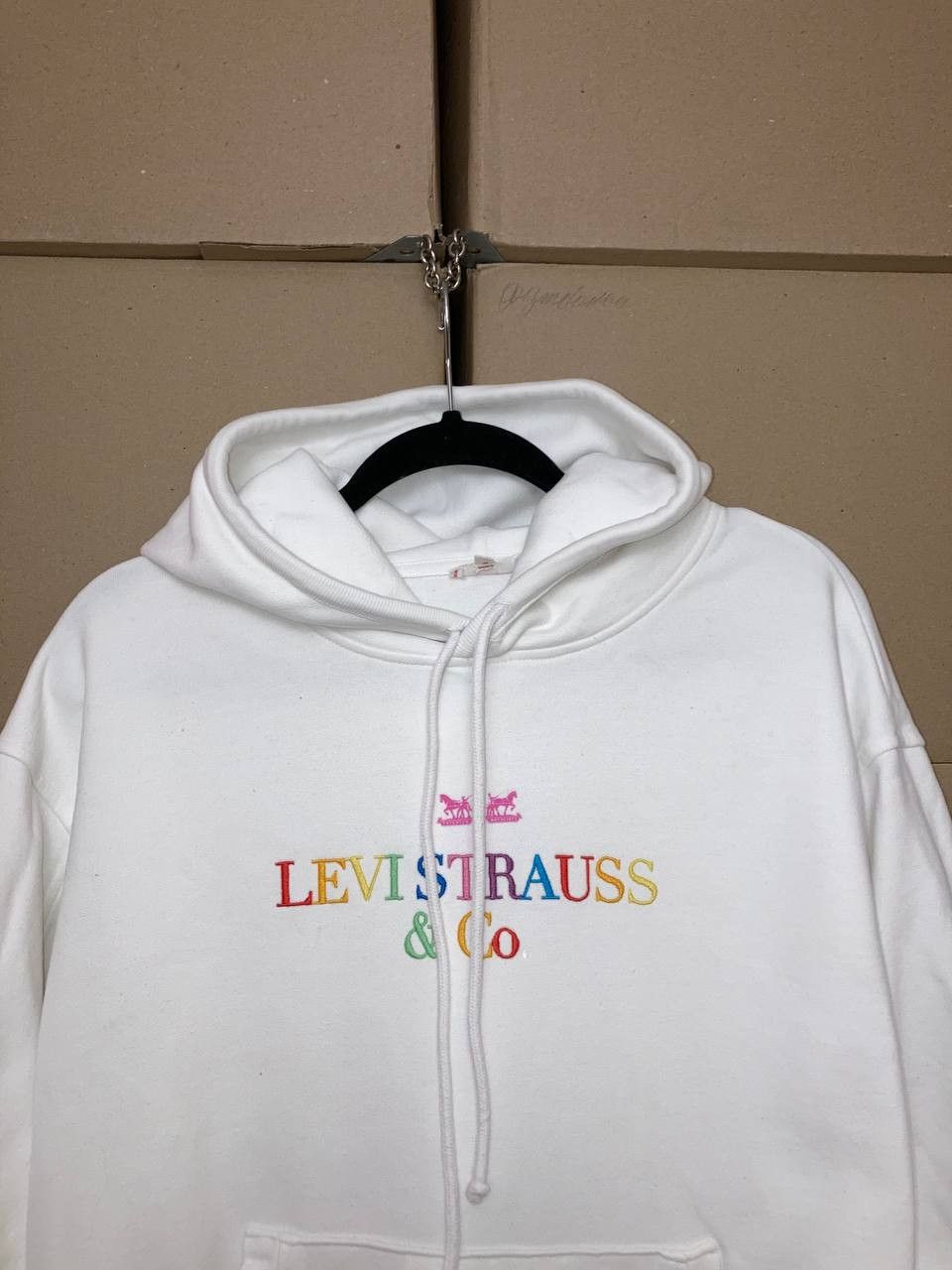 Levi's VINTAGE LEVIS HOODIE EMBROIDERED LOGO STREETWEAR Y2K SKATE Size US S / EU 44-46 / 1 - 7 Thumbnail