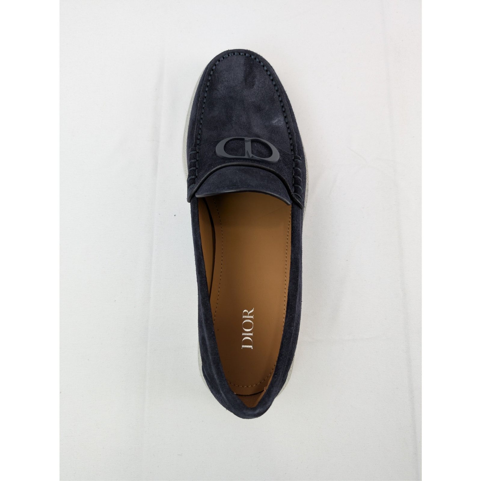 Dior o1rshd1 D'Granville suede Loafers Shoe Boots in navy blue Size US 8 / EU 41 - 16 Thumbnail
