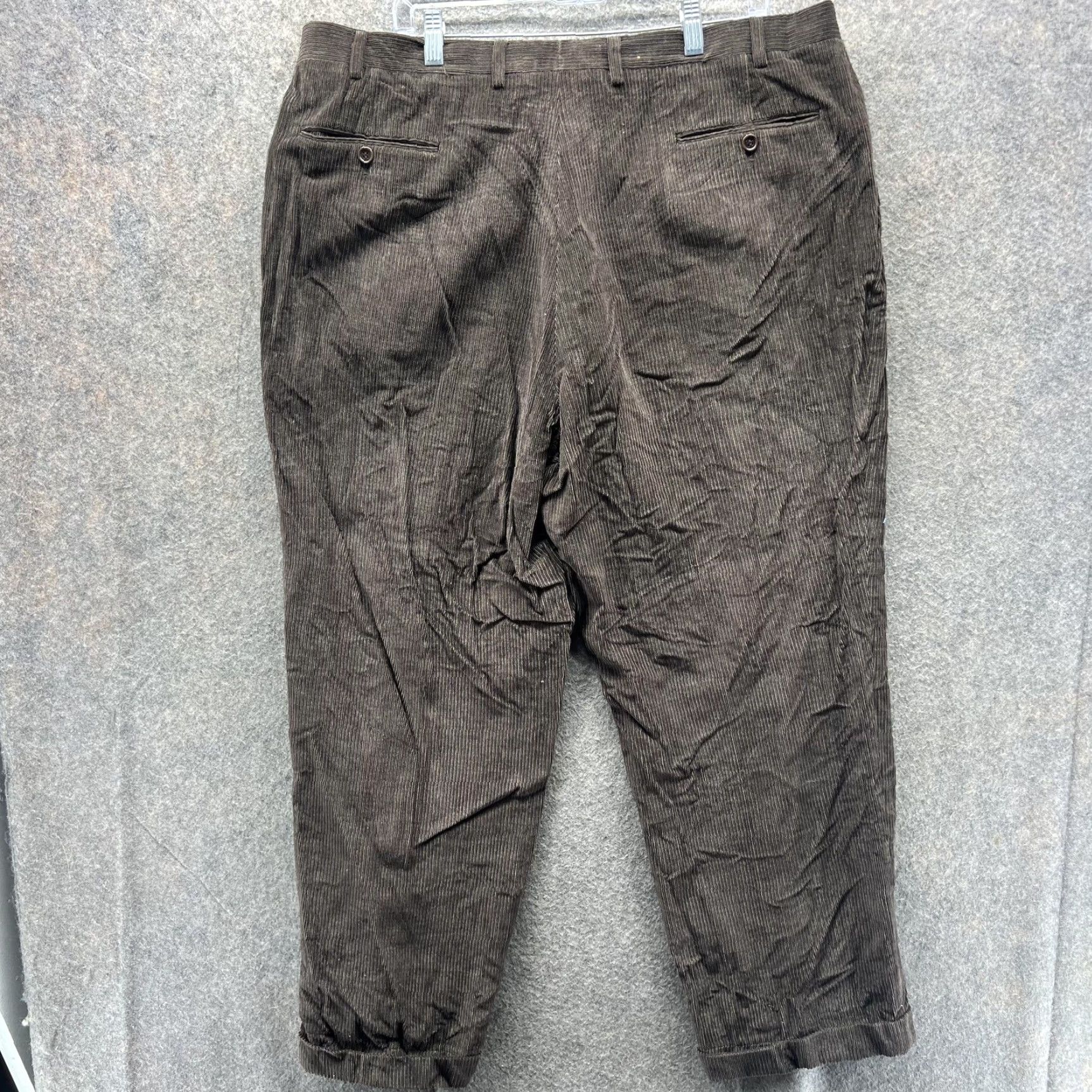 Canali Canali Pants Mens 42 60 Brown Corduroy Dress Trousers Flat Front Made Italy VTG Size US 42 / EU 58 - 2 Thumbnail