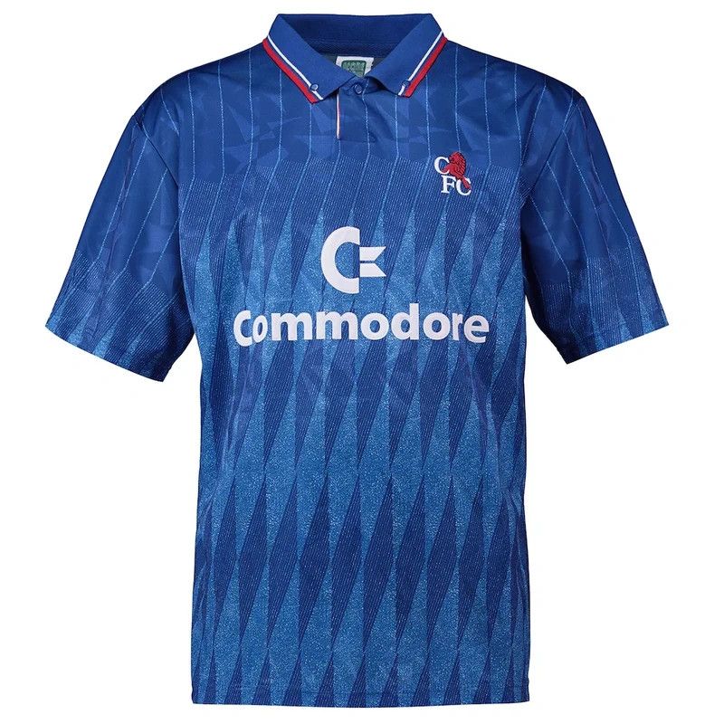 Chelsea Soccer Chelsea 1990-91 Home Football Shirt Score Draw Retro Jersey Size US L / EU 52-54 / 3 - 1 Thumbnail