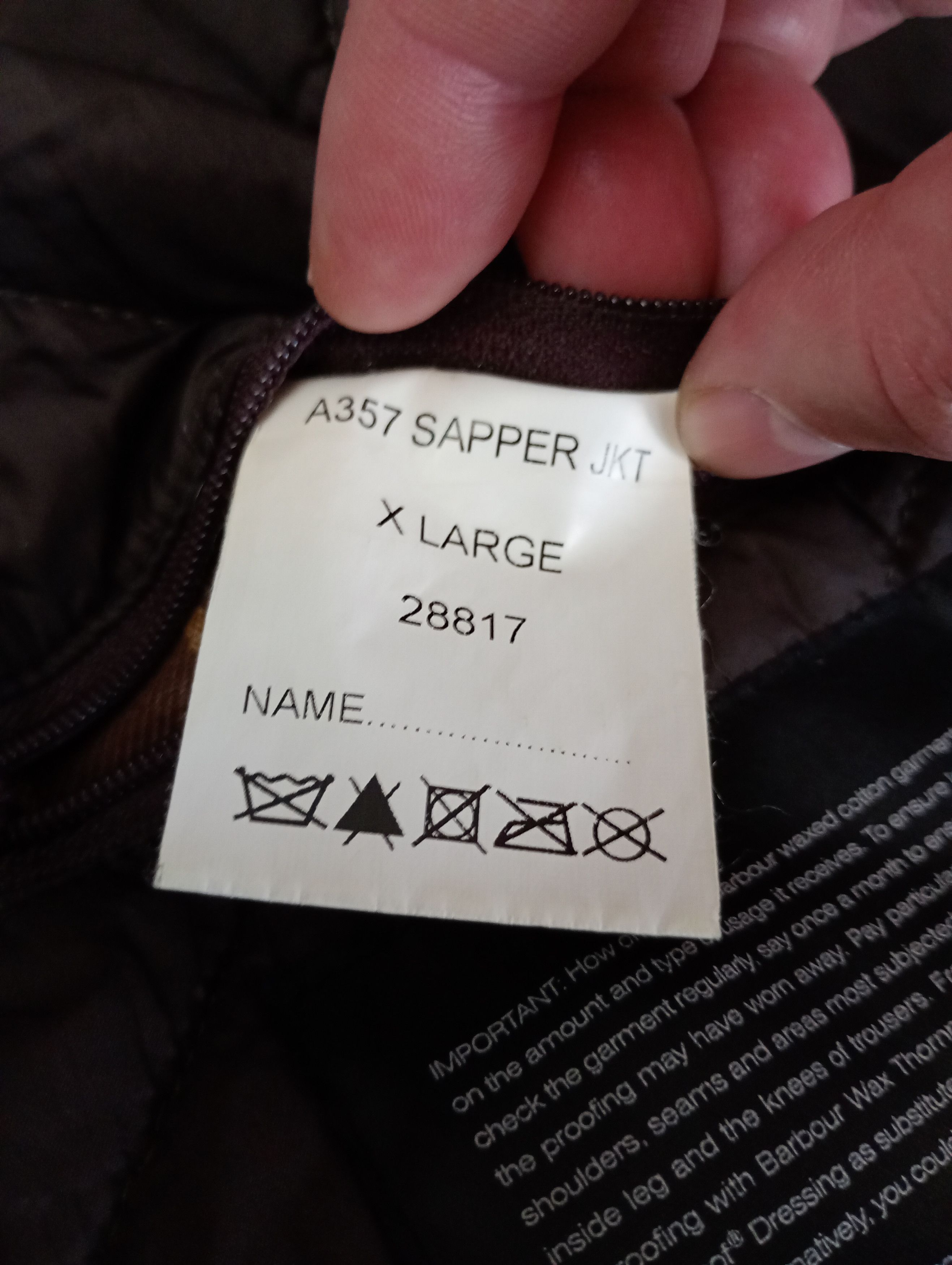 Barbour Barbour Sapper Waxed Jacket Vintage Size US XL / EU 56 / 4 - 18 Thumbnail