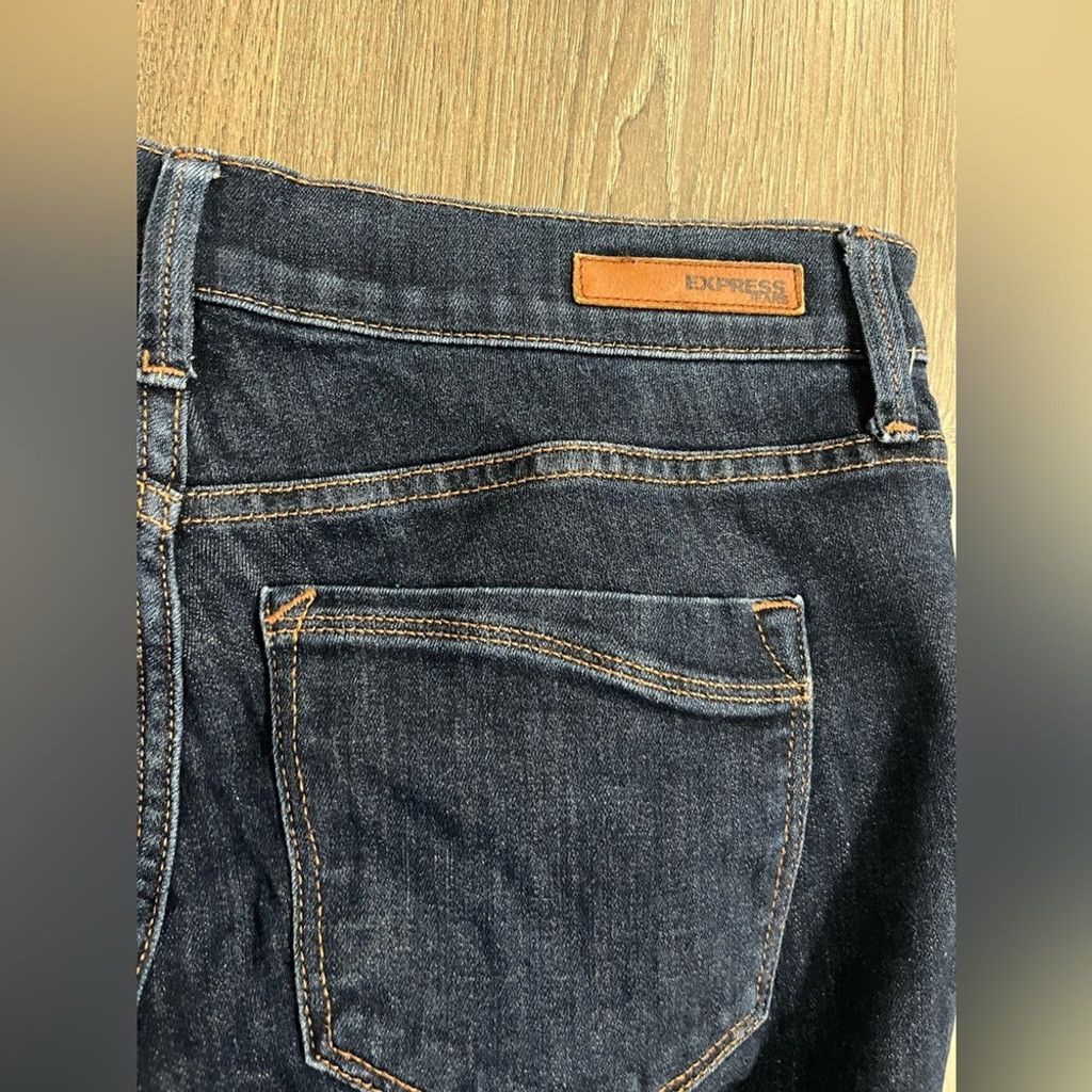 Express Express Blue Skinny Jeans Classic Denim Size 30" / US 8 / IT 44 - 6 Thumbnail