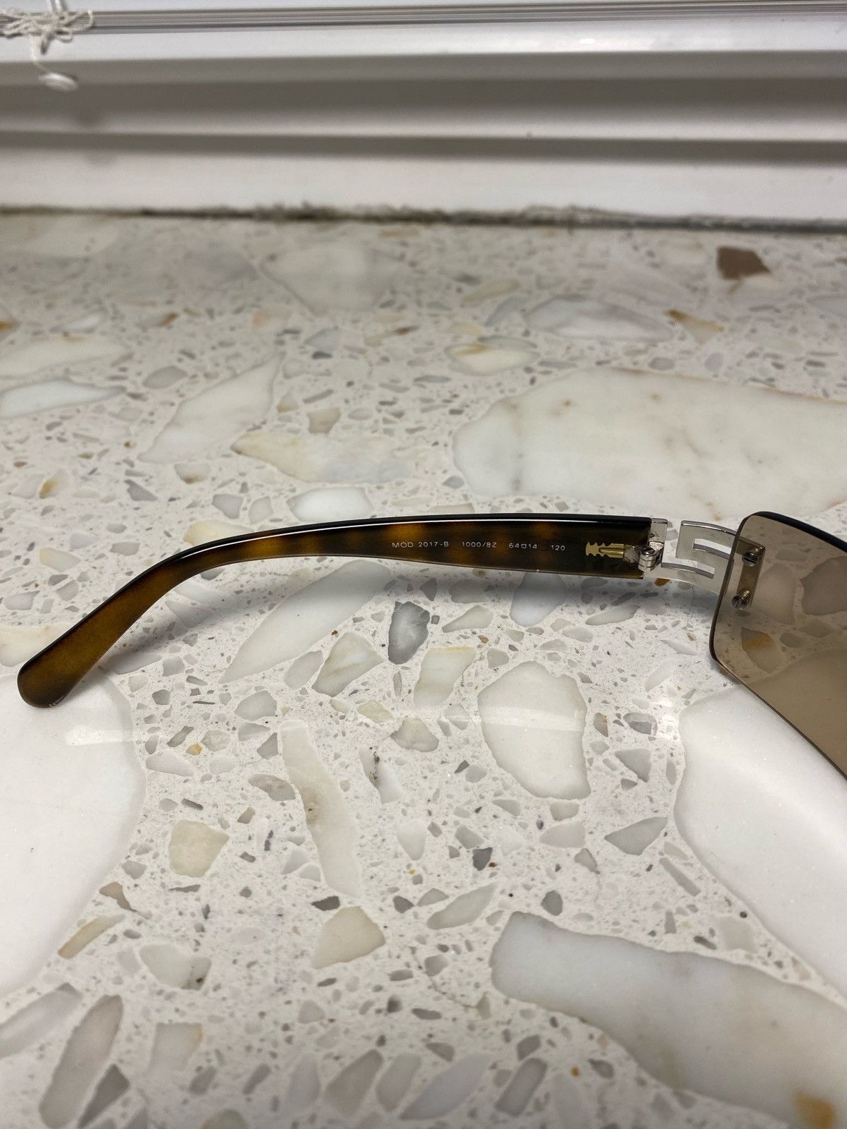 Versace Silver Tab Vintage Versace Sunglasses Size ONE SIZE - 8 Thumbnail