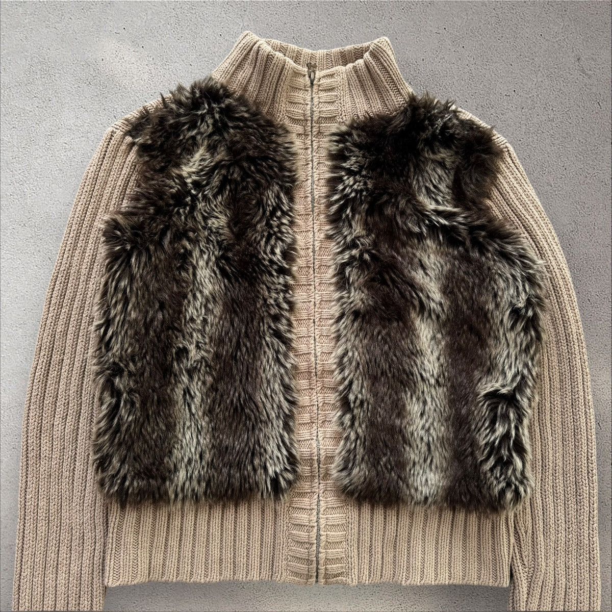 If Six Was Nine × Japanese Brand JAPANESE STYLE VINTAGE FAUX FUR KNIT SWEATER Size M / US 6-8 / IT 42-44 - 3 Thumbnail