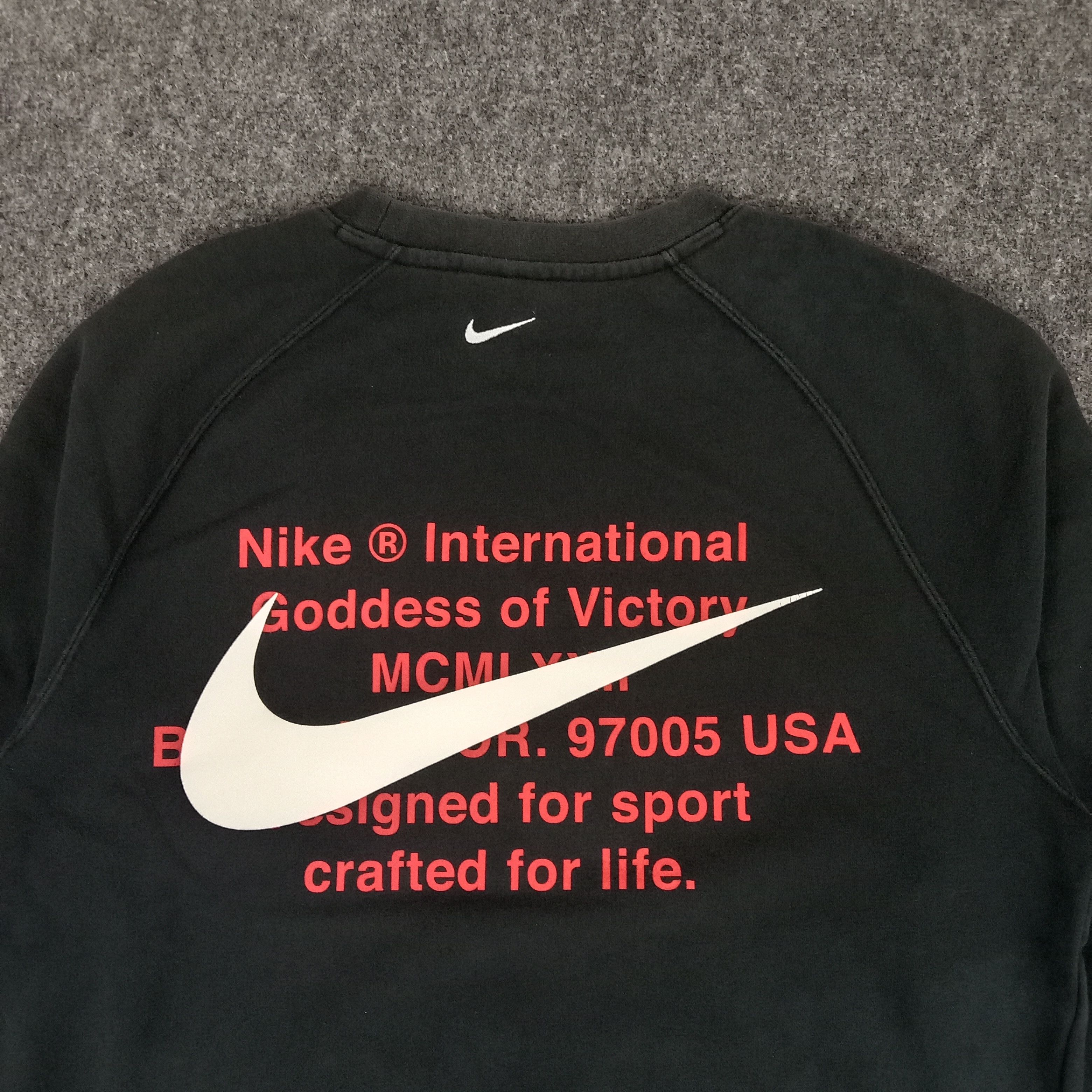 Nike × Vintage Nike Embroidery Double Logo Streetwear Sweatshirt Size US M / EU 48-50 / 2 - 2 Thumbnail