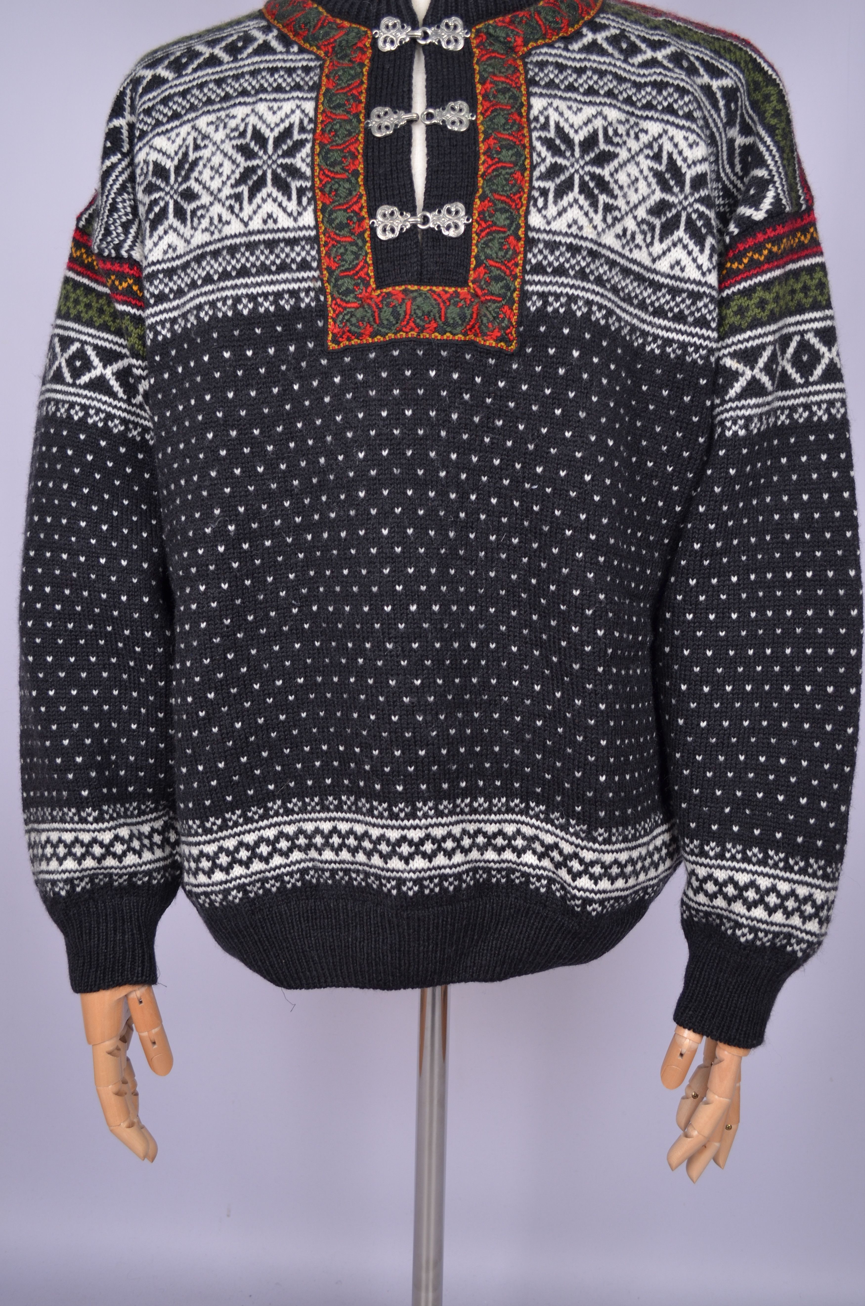 Designer × Norwool Norwool Pure New Wool Sweater Fair Isle Crew Neck Size XL Size US XL / EU 56 / 4 - 3 Thumbnail