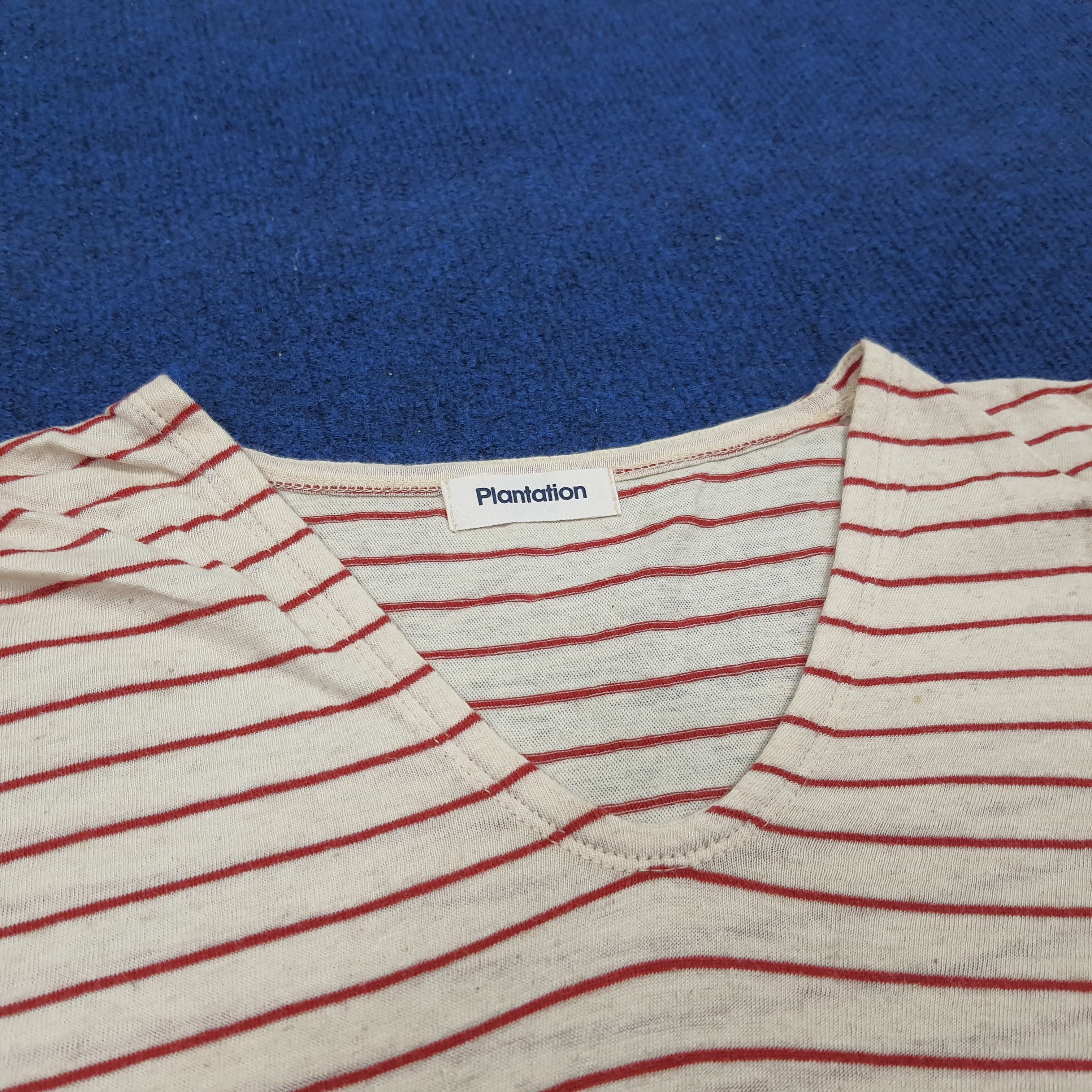 Issey Miyake × Japanese Brand × Vintage Vintage Plantation by Issey Miyake Striped Tshirt Size M / US 6-8 / IT 42-44 - 5 Thumbnail