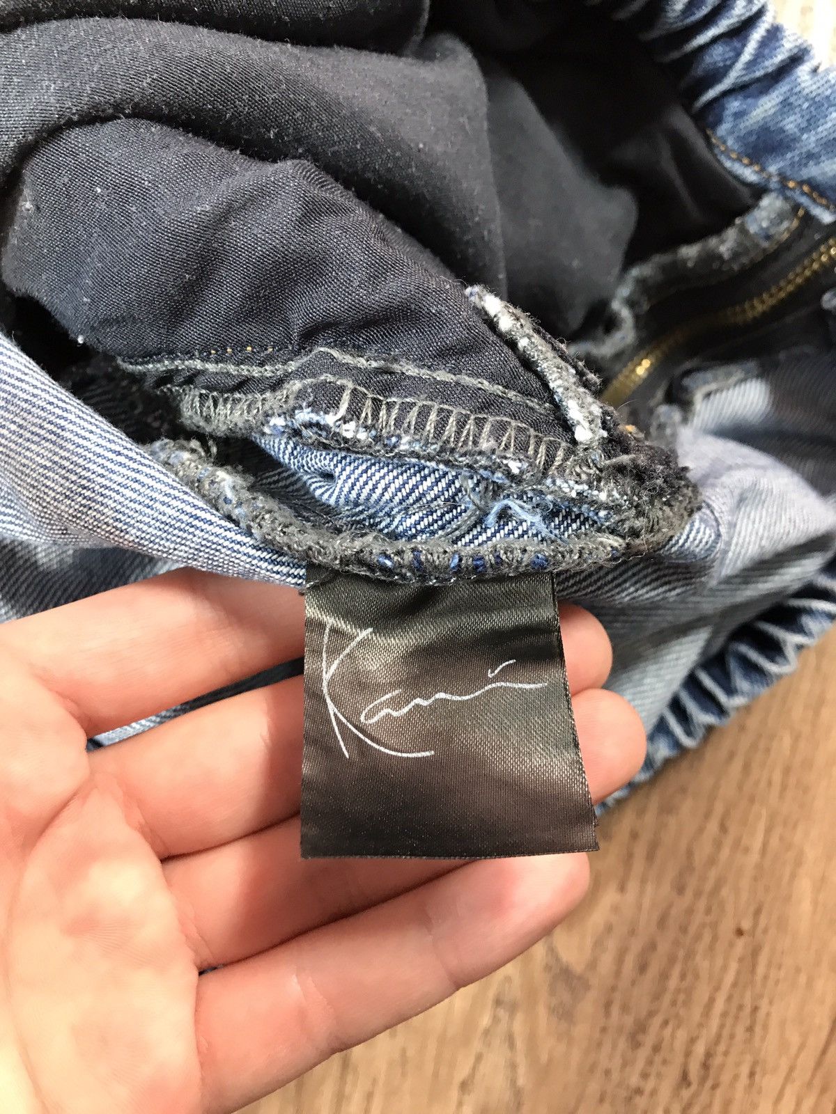Karl Kani × Vintage Vintage Y2K Karl Kani Baggy Denim Anorak Jacket Skate 90s Size US S / EU 44-46 / 1 - 9 Thumbnail