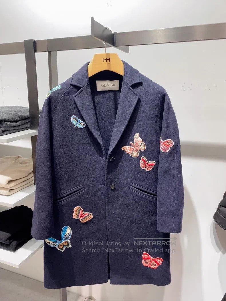 Valentino Valentino Butterfly embroidered coat Size XS / US 0-2 / IT 36-38 - 1 Thumbnail