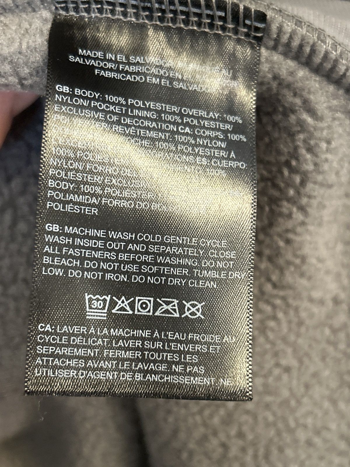SKIMS The North Face x SKIMS 1995 Denali fleece jacket gunmetal S Size S / US 4 / IT 40 - 9 Thumbnail