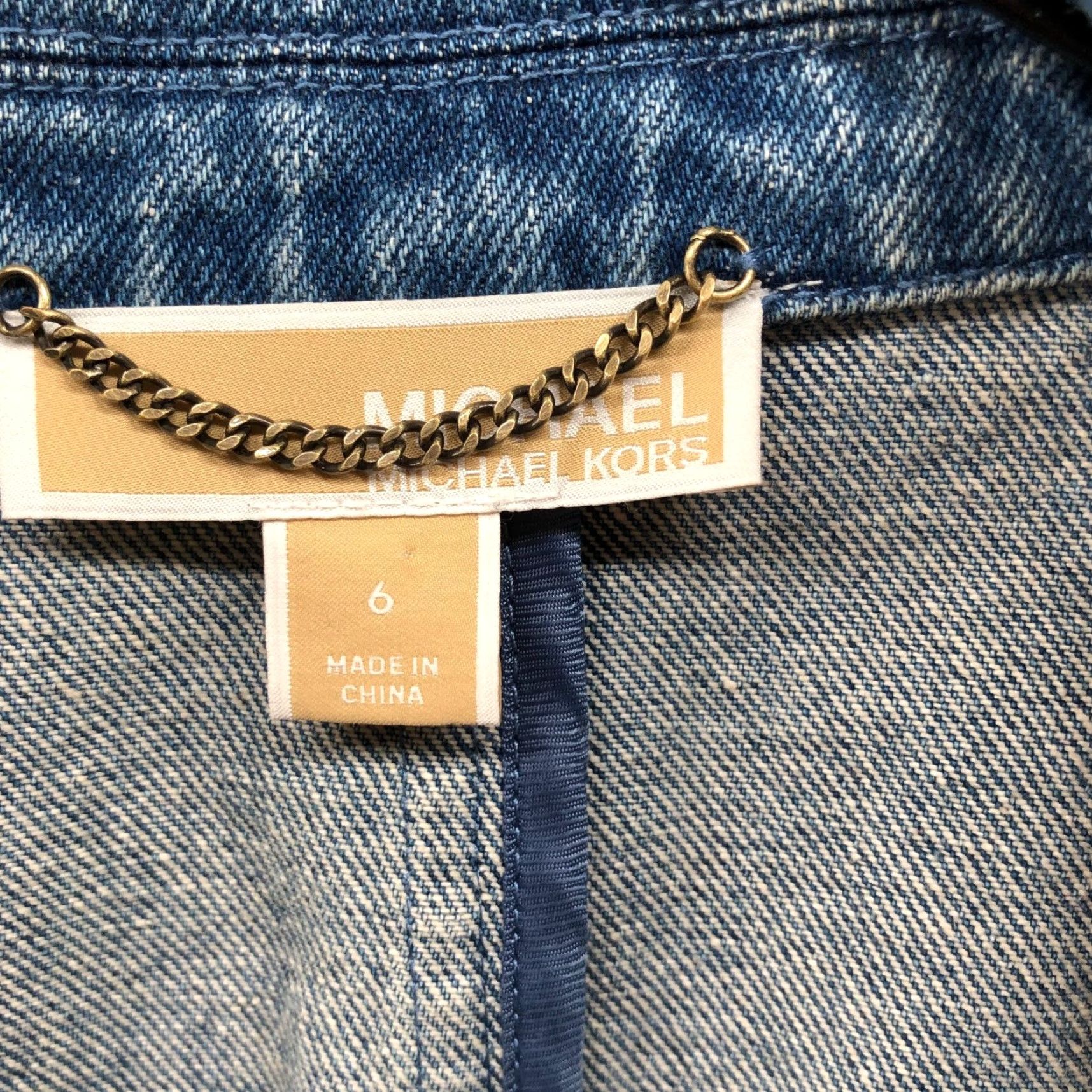 Michael Kors Michael Kors Denim Blazer Womens 6 Blue Union Wash Cotton Academia Preppy Blazer Cotton Denim Blue Kors Womens 6 Preppy Blazer Size M / US 6-8 / IT 42-44 - 5 Thumbnail