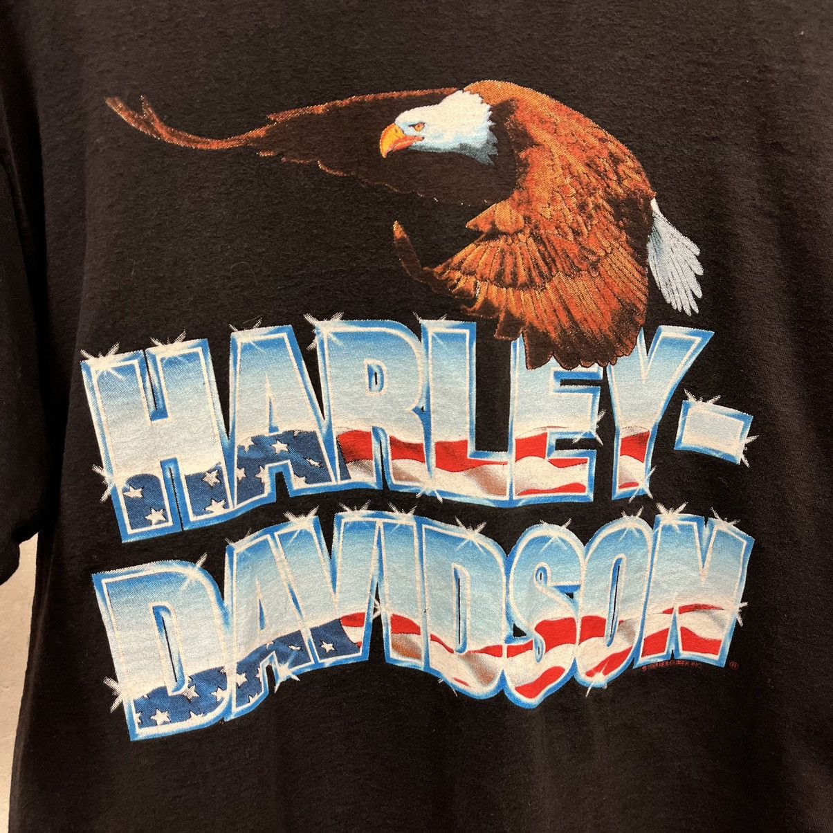 Harley Davidson Vintage Harley Davidson Holoubek 1998 Eagle Chrome Logo Tee Size US XL / EU 56 / 4 - 2 Thumbnail