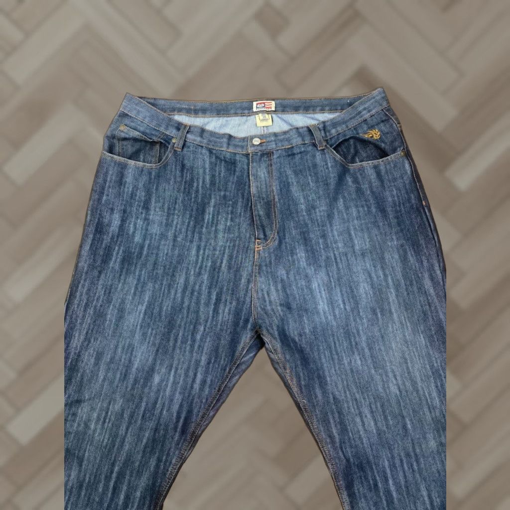 Phat Farm Phat Farm Jeans Mens 46x32 Denim Blue Baggy Loose Straight 90s Casual Mens Size US 30 / EU 46 - 1 Thumbnail