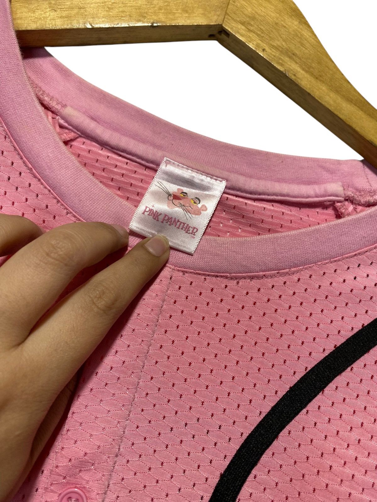 Cartoon Network × Vintage 2000s Pink Panther mesh baseball jersey Size US L / EU 52-54 / 3 - 6 Thumbnail