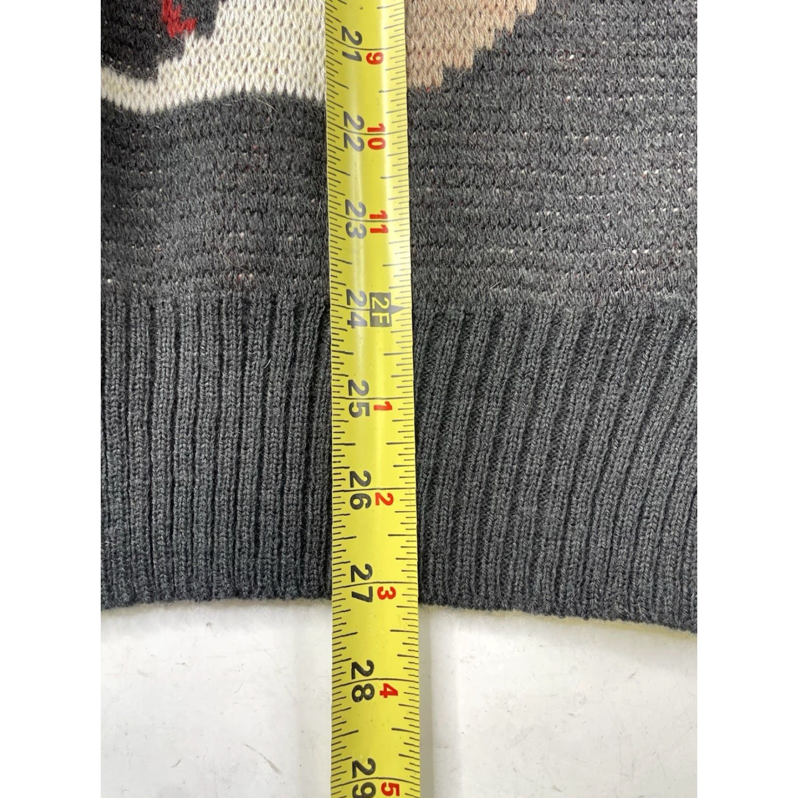 Jockey VINTAGE JOCKEY Dog Sweater St Bernard Knit Black Mens XL Crewneck Y2K 1990s Wool Blend Grunge Size US XL / EU 56 / 4 - 4 Thumbnail