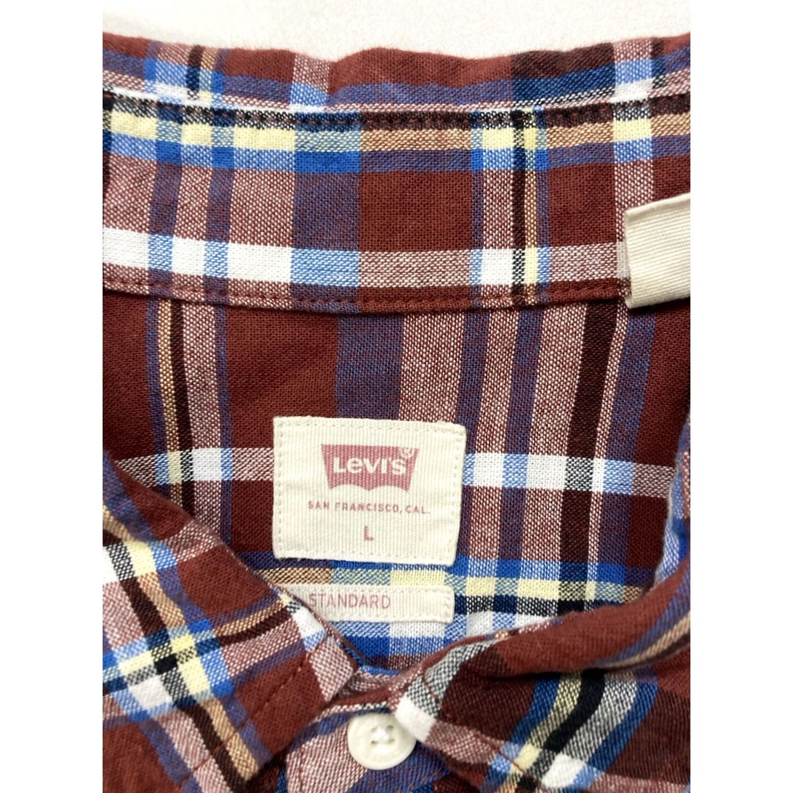Levi's Levi's Plaid Shirt Men L Long Sleeve Pockets Button-Up Casual Multicolor Colorful Cotton Size US L / EU 52-54 / 3 - 4 Thumbnail