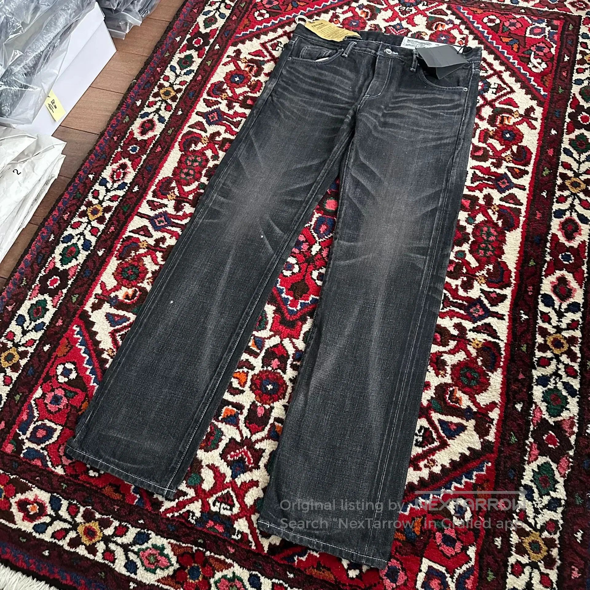 Neighborhood neighborhood black narrow denim pants. Size US 31 - 5 Thumbnail